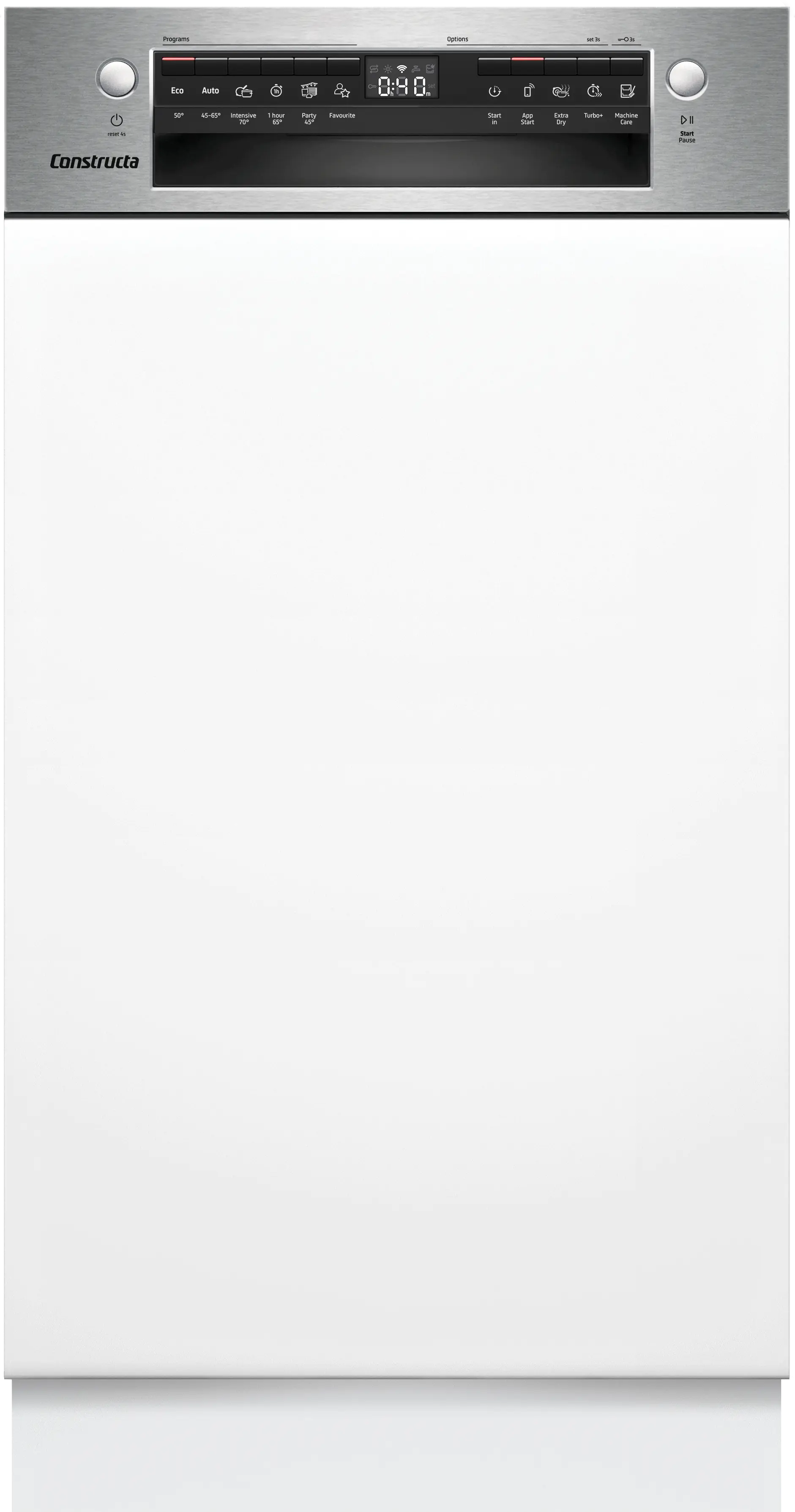 CONSTRUCTA CP6IS01HKE Teilintegrierter Geschirrspüler 45cm 10 Maßgedecke VarioKorbsystem