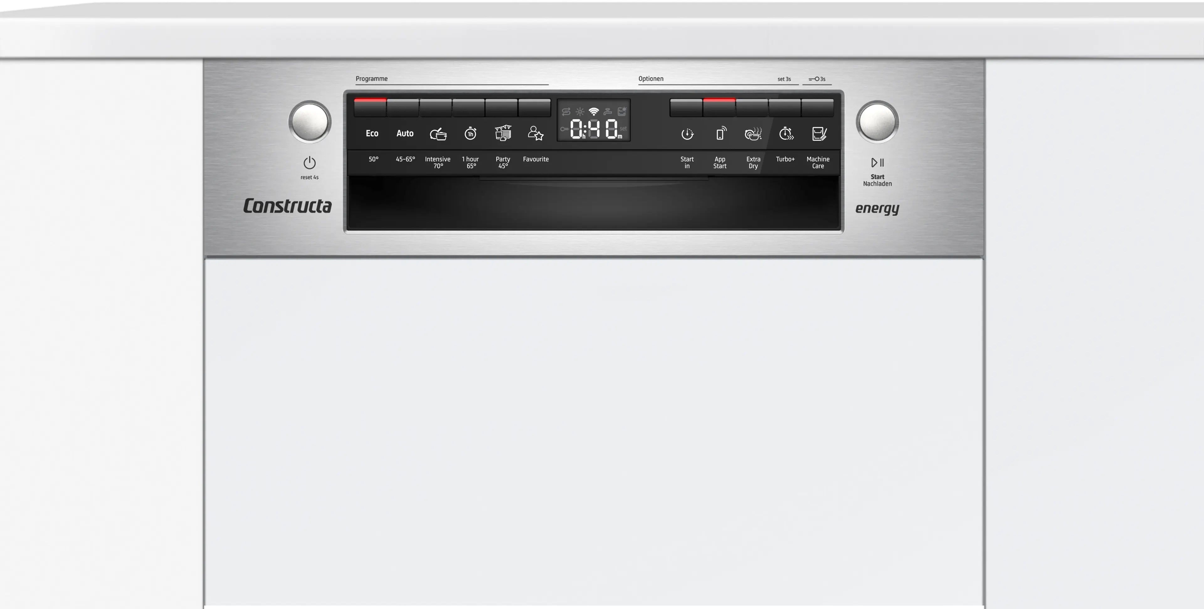 CONSTRUCTA CP6IS01HKE Teilintegrierter Geschirrspüler 45cm 10 Maßgedecke VarioKorbsystem