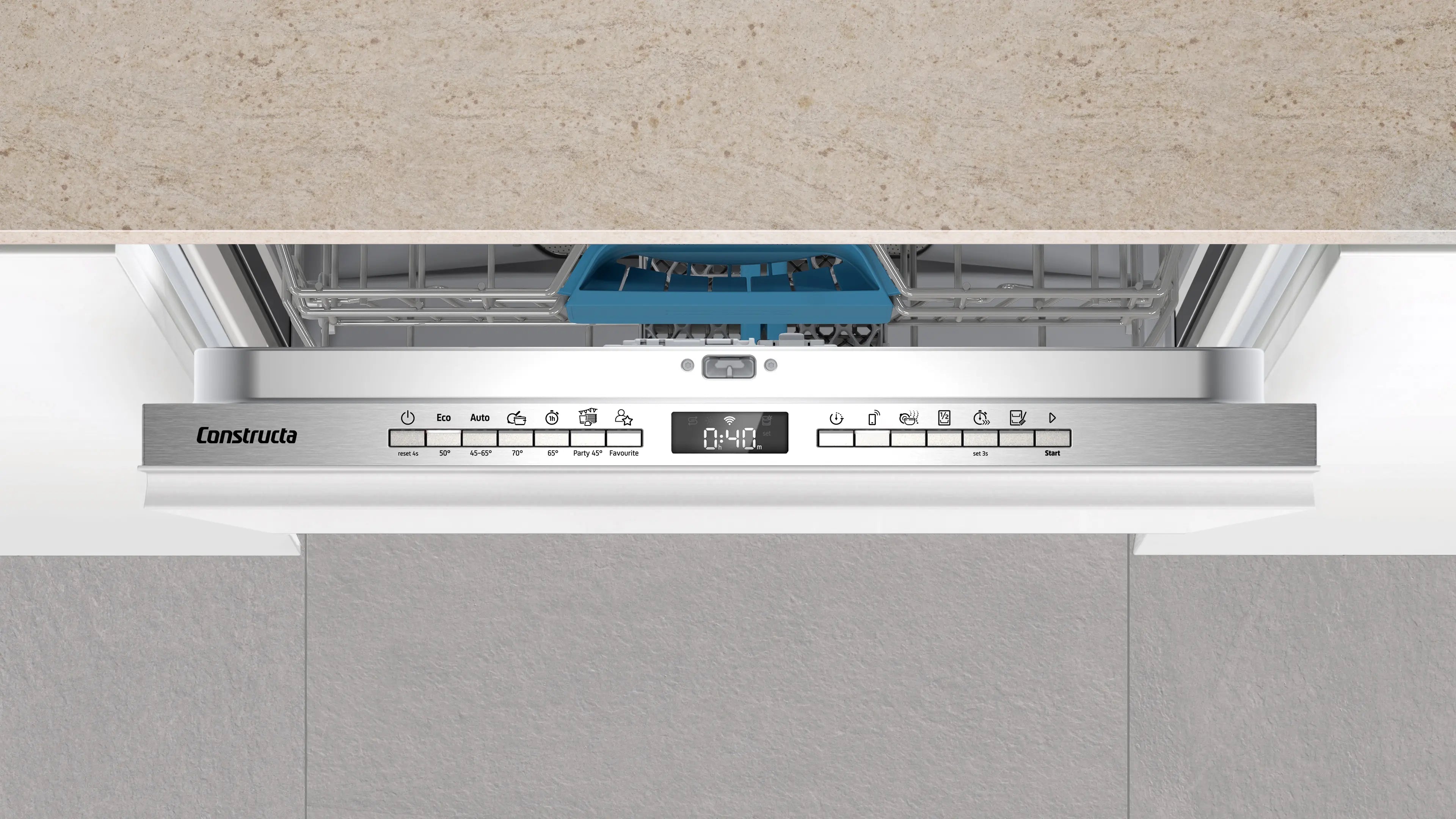 CONSTRUCTA CG6HX02HUE Vollintegrierter Geschirrspüler 60 cm VarioFlex Home Connect