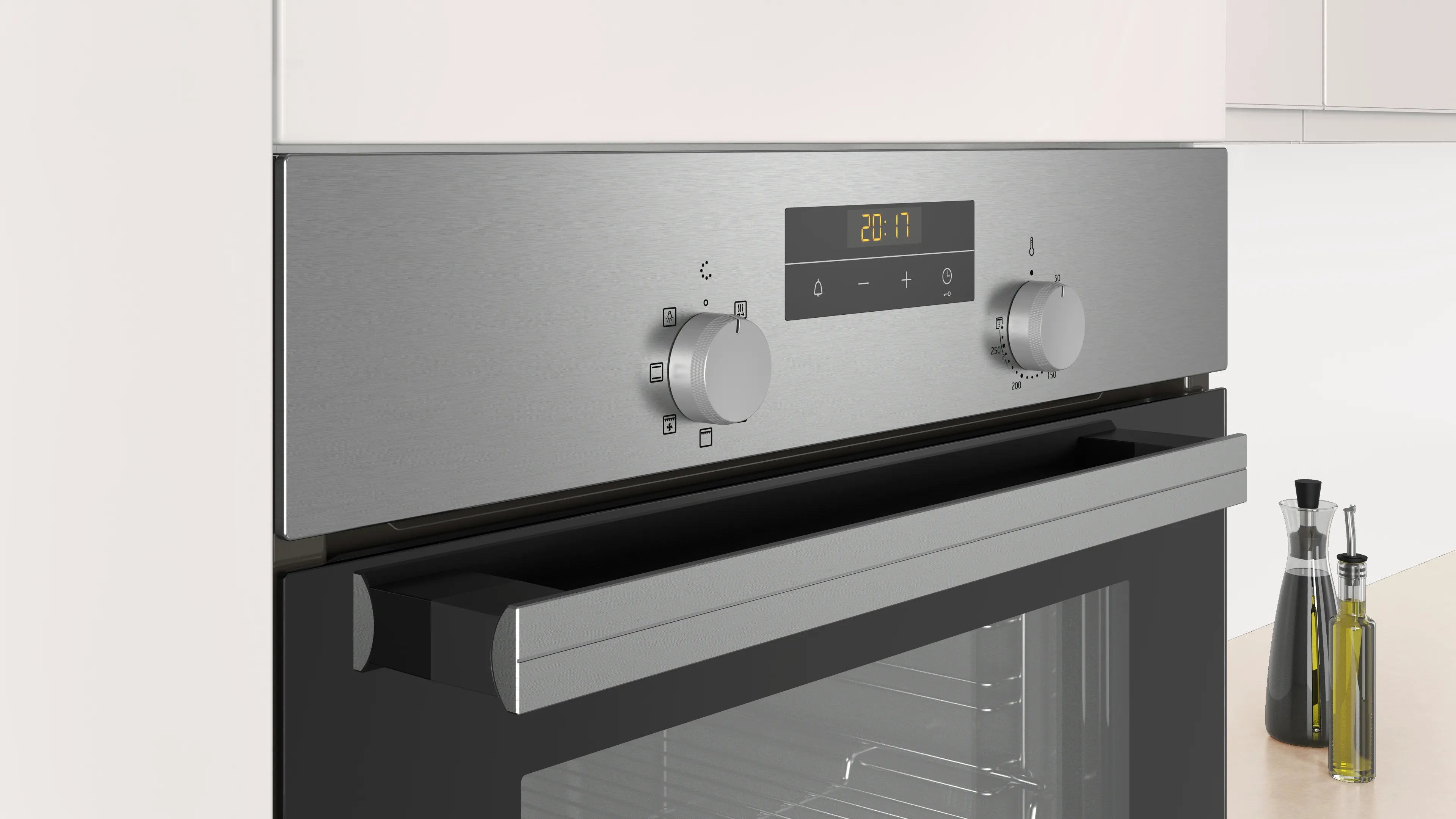 CONSTRUCTA CX3BS604 Einbau-Backofen-Set mit CF2M50050 und CA323255, Home Connect