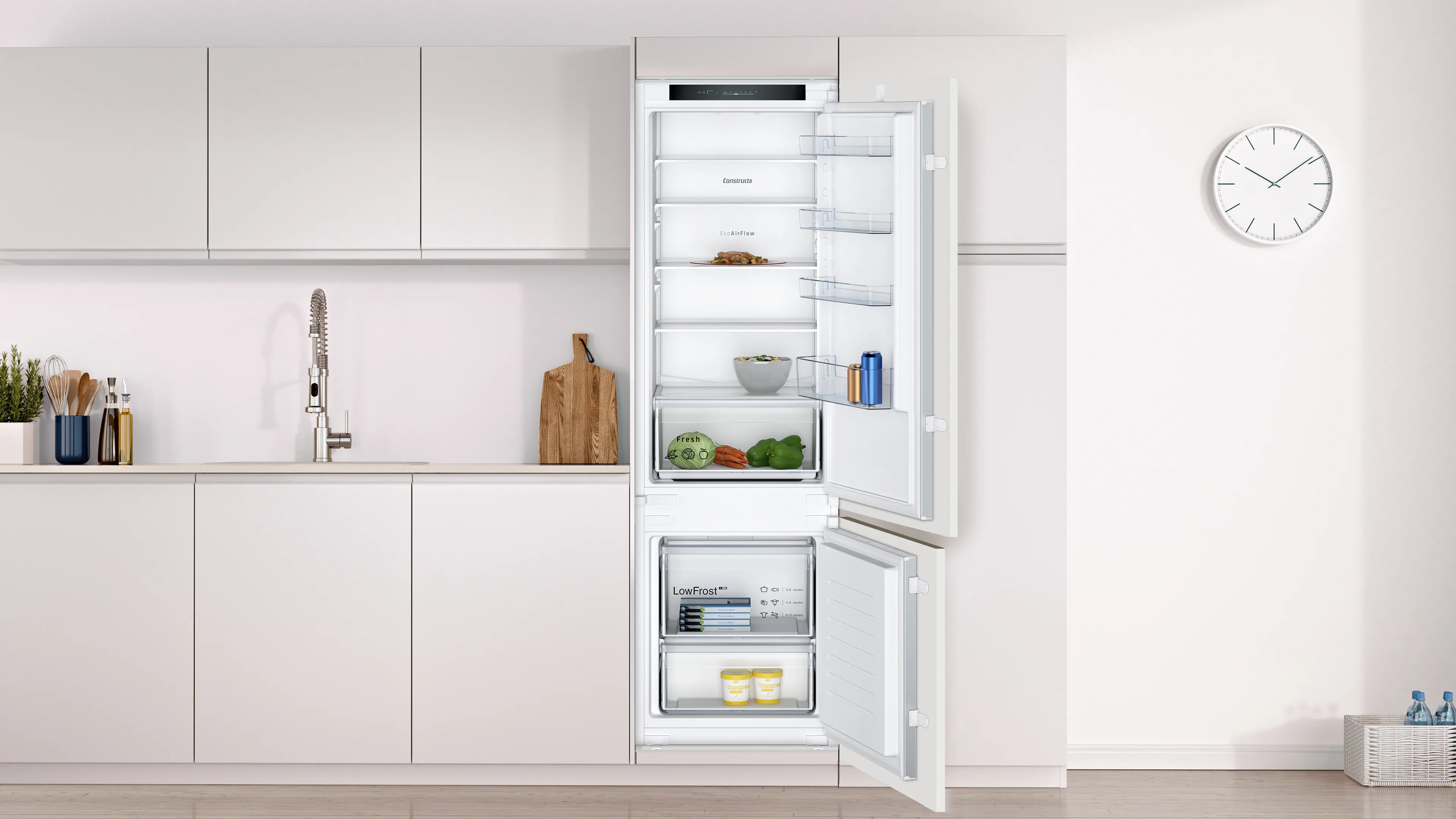 CONSTRUCTA CK587VSE0 Einbau-Kühl-Gefrier-Kombination 177 cm LED Touch Display