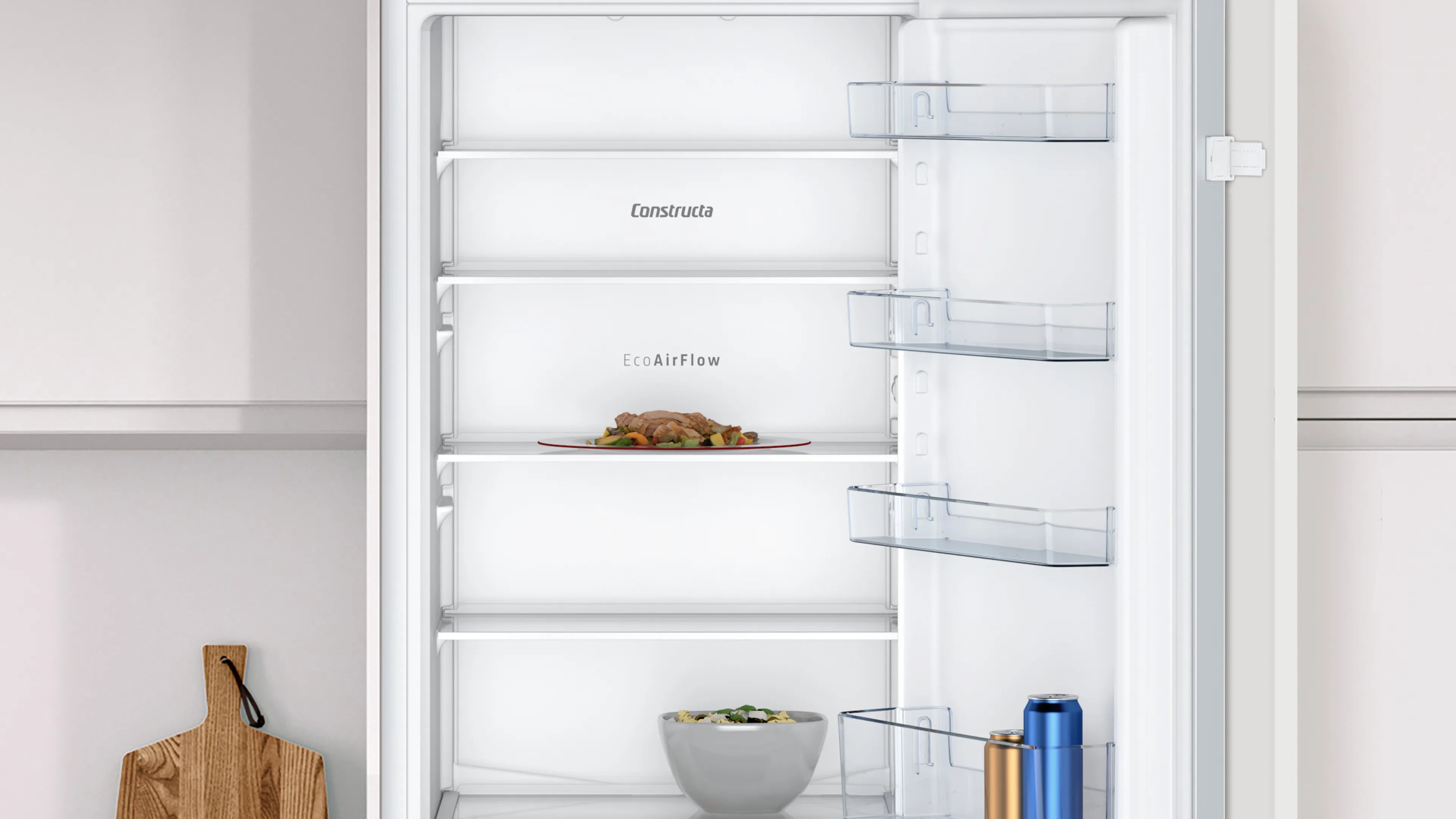 CONSTRUCTA CK587VSE0 Einbau-Kühl-Gefrier-Kombination 177 cm LED Touch Display