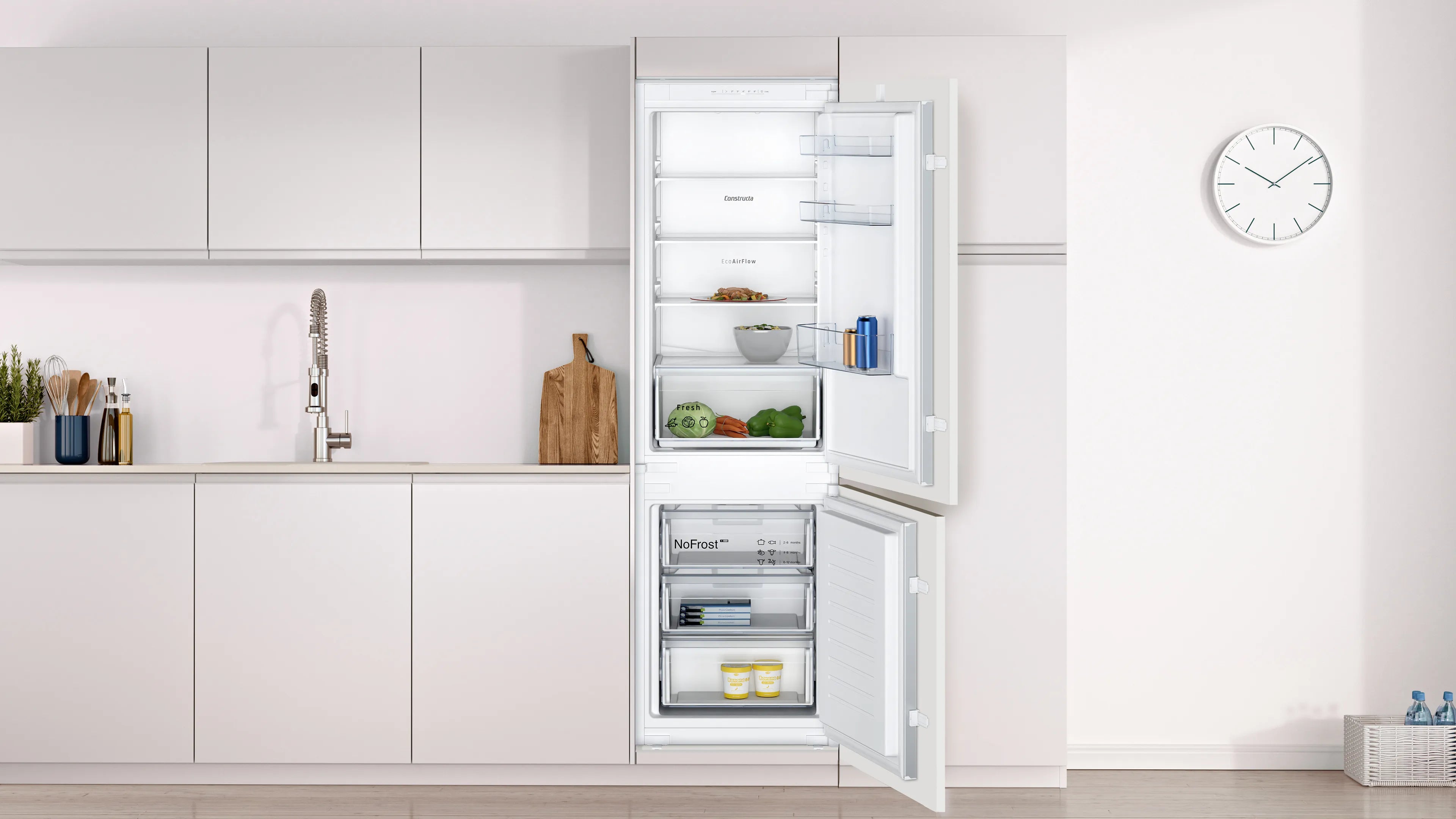 CONSTRUCTA CK786NSE0 Einbau-Kühl-Gefrier-Kombination 177 cm NoFrost E