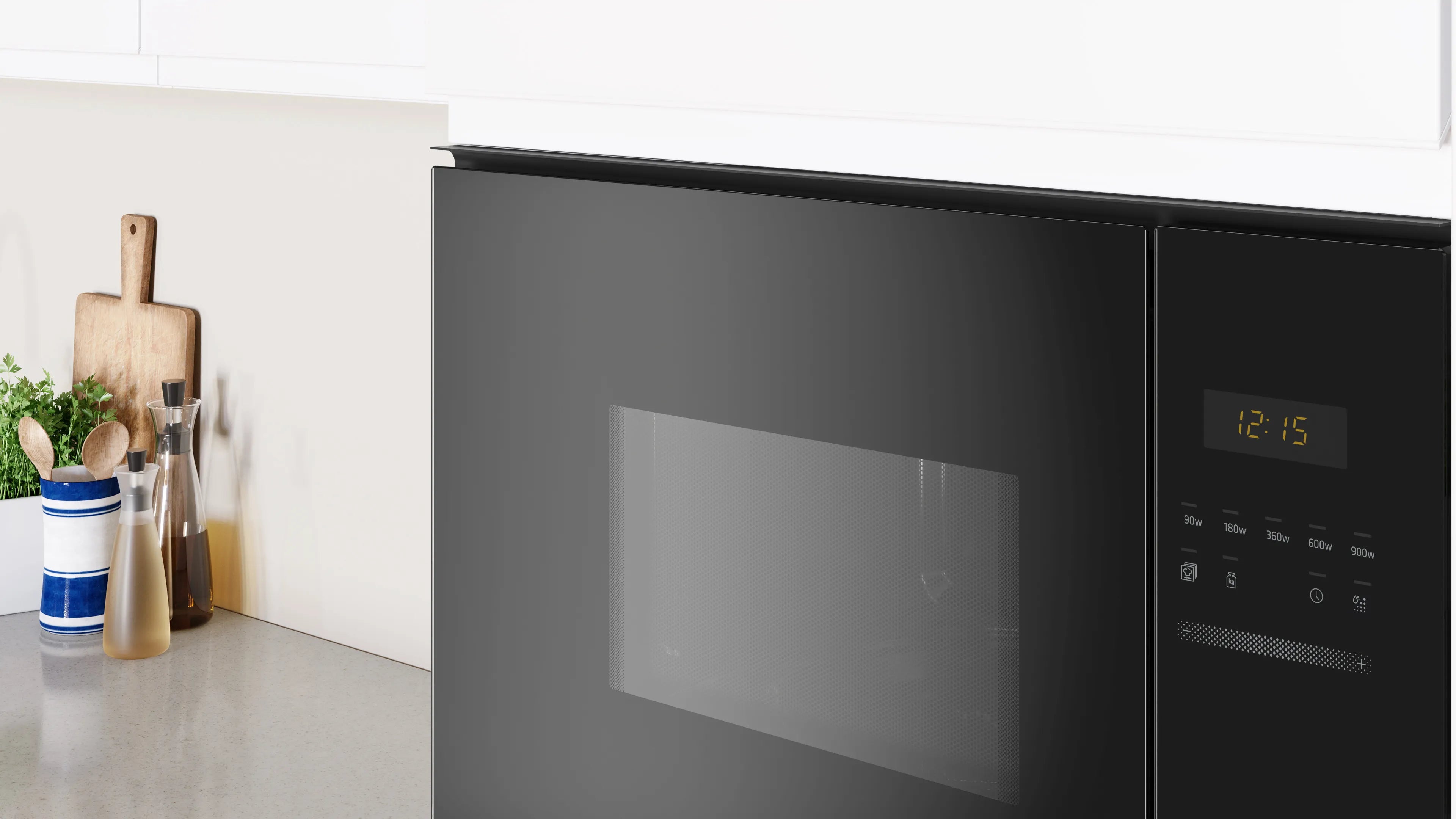 CONSTRUCTA CC4P91562 Einbau-Mikrowelle 59 x 38 cm Schwarz 5 Stufen