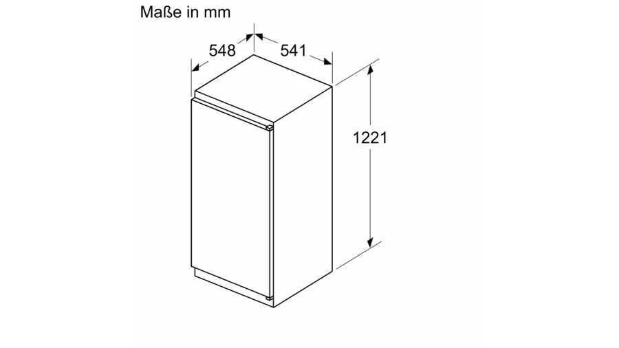 Constructa CK141NSE0, Einbau Kühlschrank