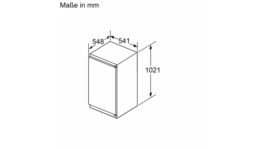Constructa CK131NSE0, Einbau Kühlschrank