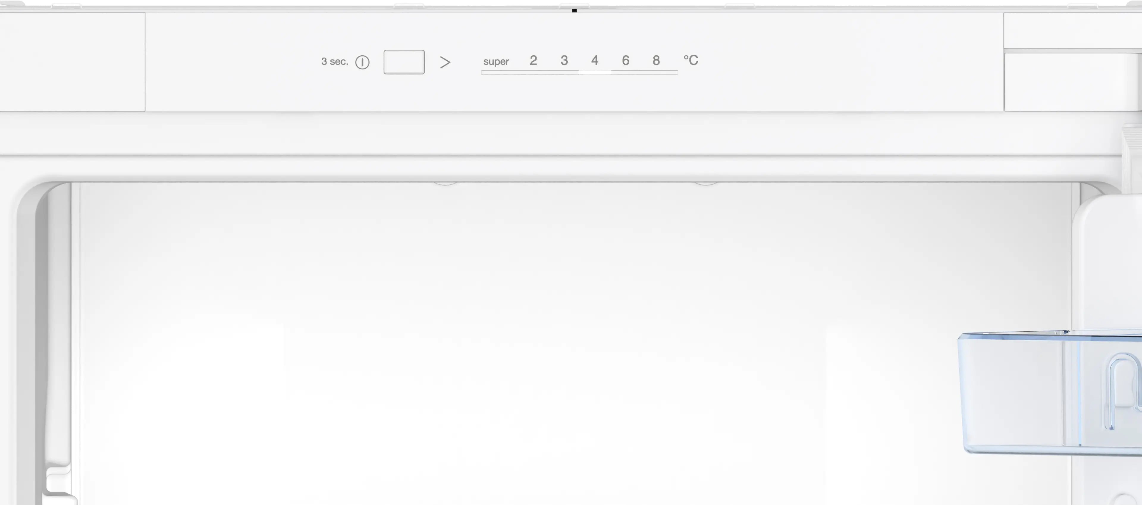 CONSTRUCTA CK141NSE0 Einbau-Kühlschrank 122 cm LED-Touch EcoAirFlow Weiß