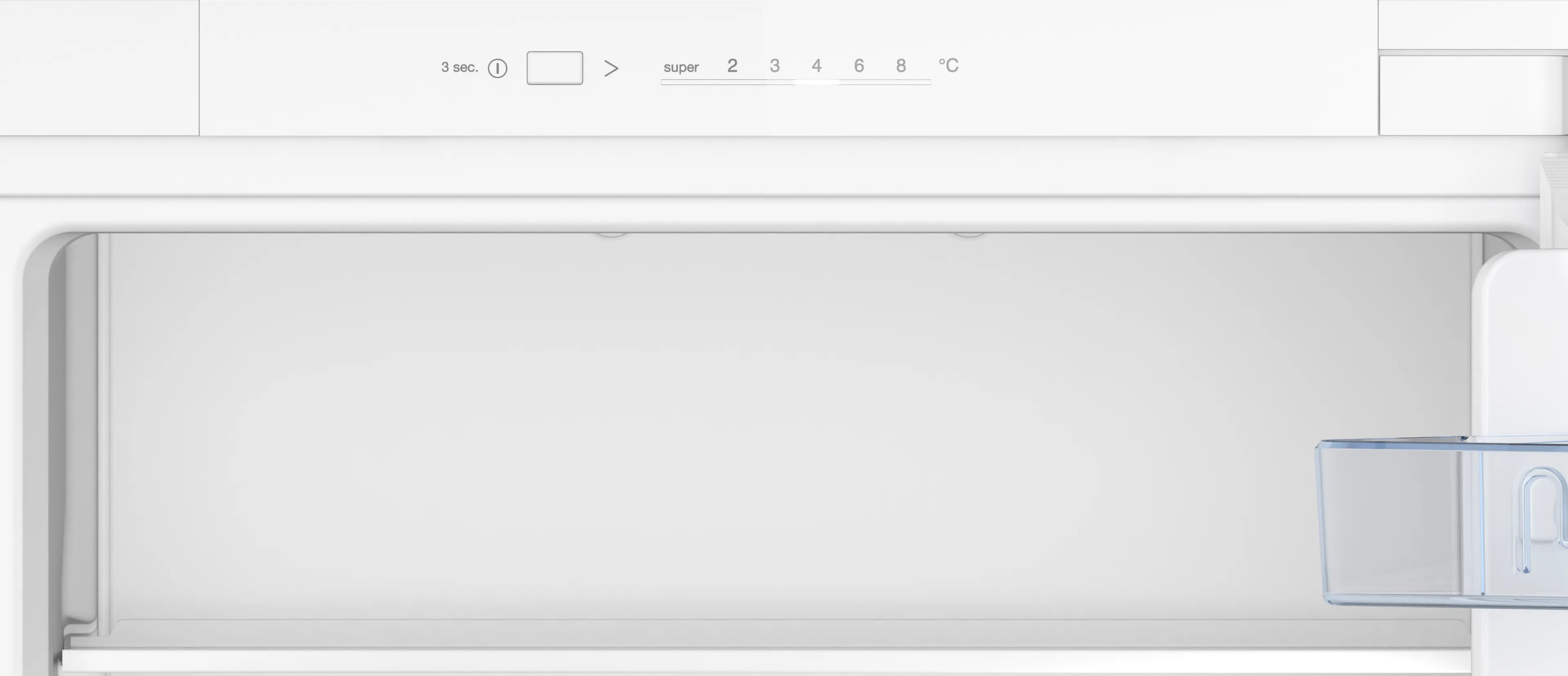 CONSTRUCTA CK131NSE0 Einbau-Kühlschrank 122 cm LED-Touch EcoAirFlow weiß