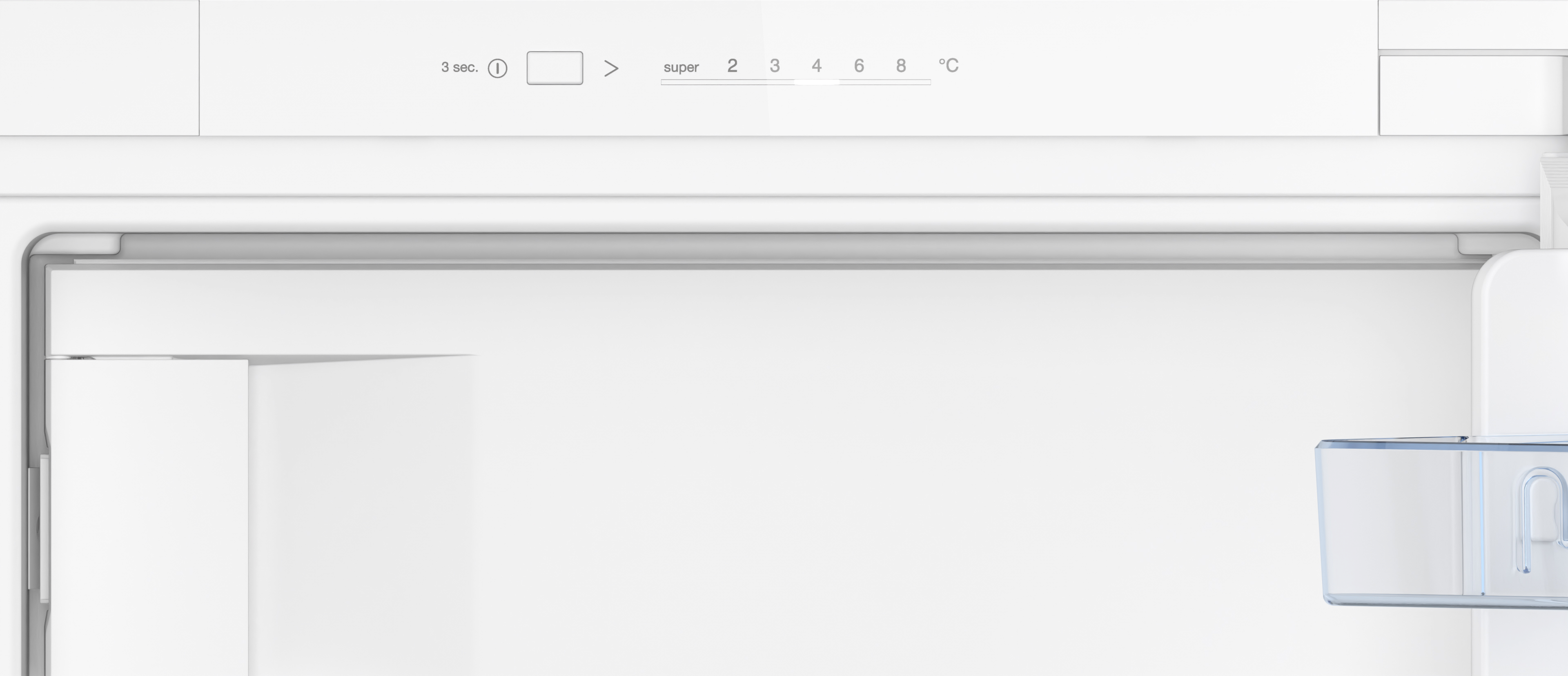 CONSTRUCTA CK232NSE0 Einbaukühlschrank mit Gefrierfach LED weiß 102×54×55cm