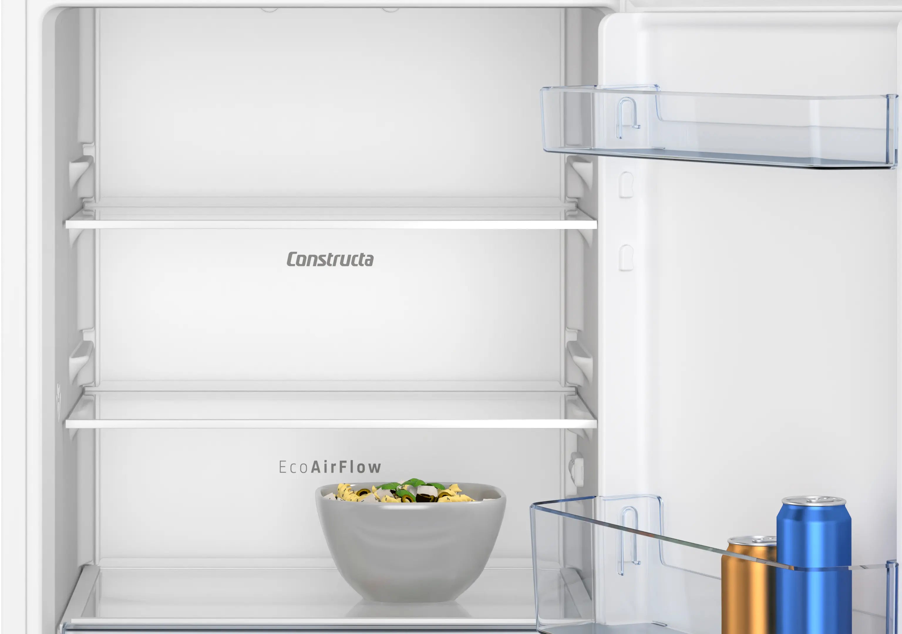 CONSTRUCTA CK121NSE0 Einbau-Kühlschrank 87,4×54,1 cm LED-Touch EcoAirFlow Integrierbar