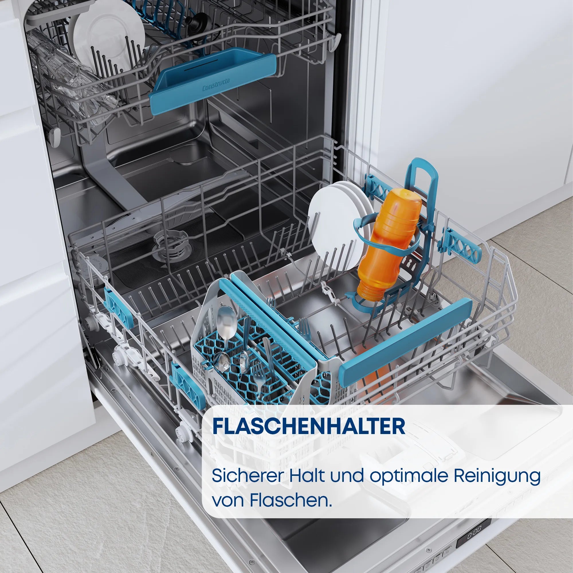 CONSTRUCTA CG6VX02EBE Vollintegrierter 60 cm Geschirrspüler sehr leise effizient