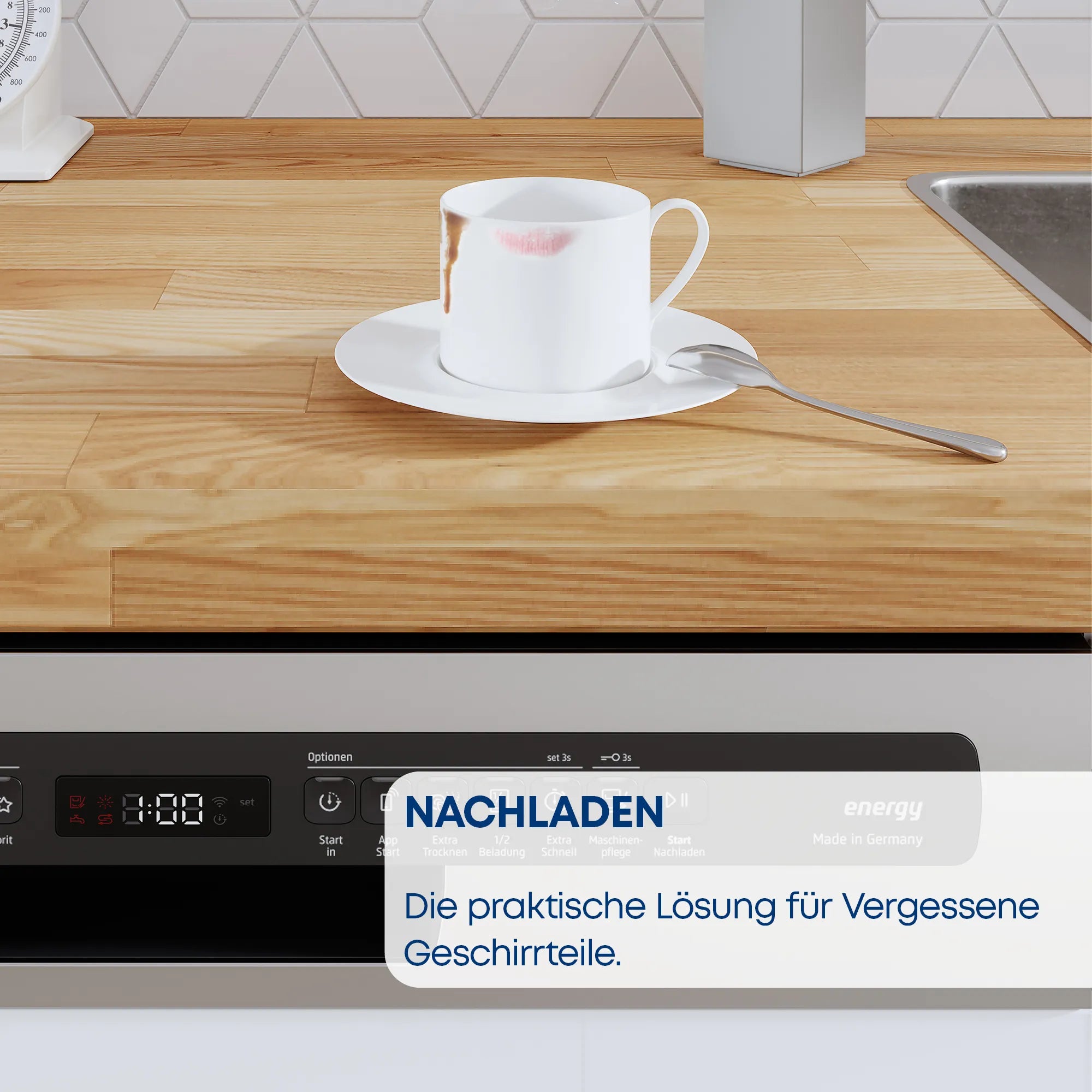 CONSTRUCTA CG5IS03ITE Teilintegrierter Geschirrspüler 60 cm gebürsteter Stahl Home