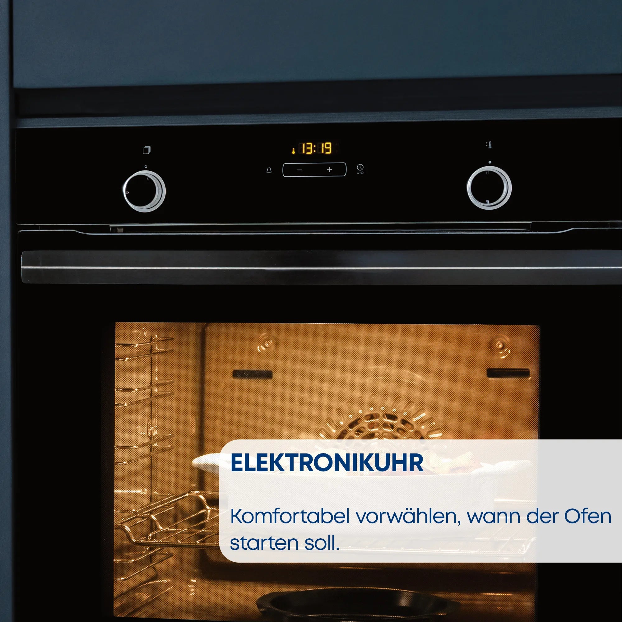 CONSTRUCTA CF2M60050 Einbau-Backofen 60x60 cm Edelstahl HomeConnect Schnellauf
