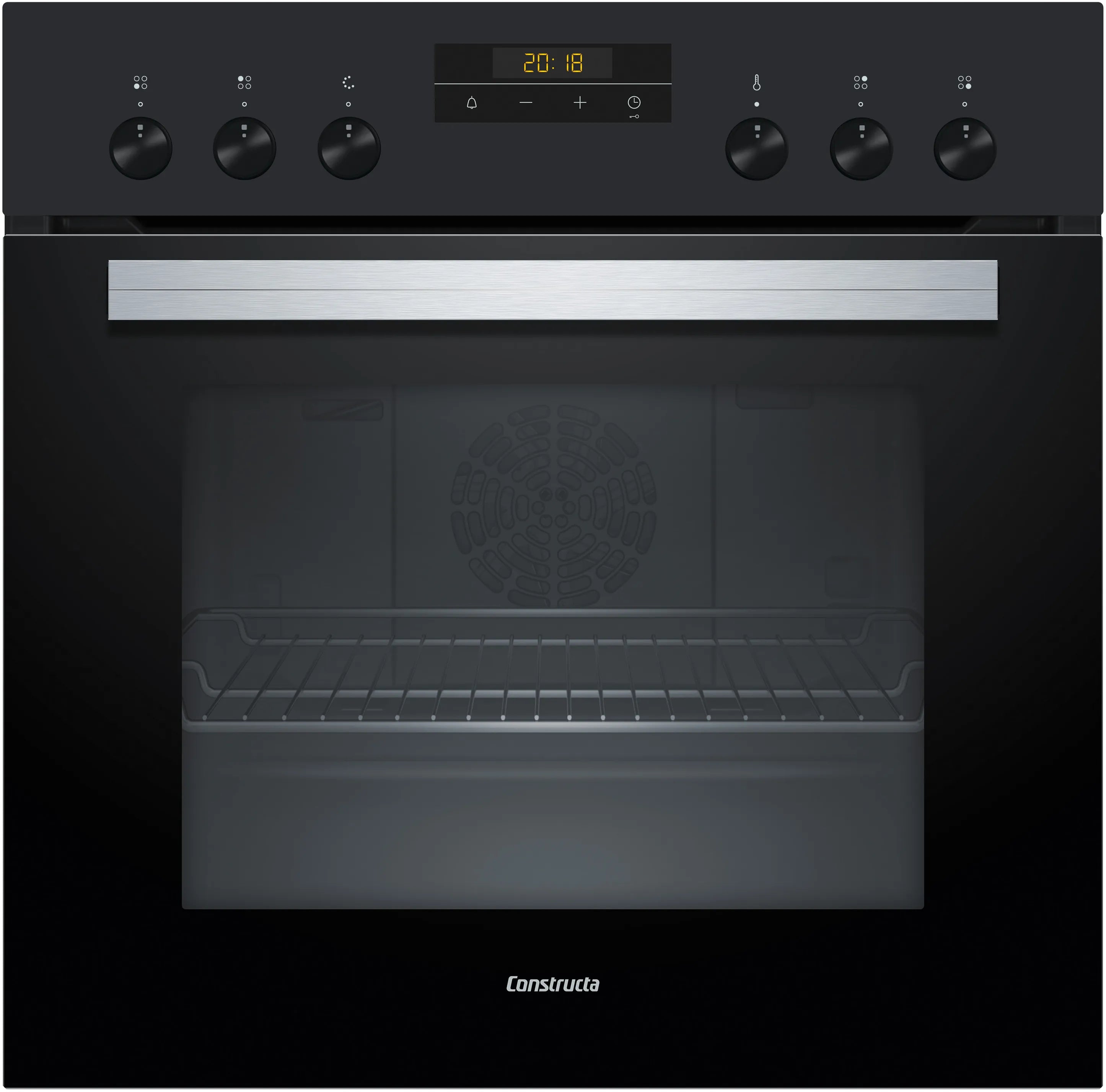 CONSTRUCTA CX3HS606 Einbau-Herd-Set Backofen mit Elektro-Kochfeld 60cm LED-Display Energieklasse-A