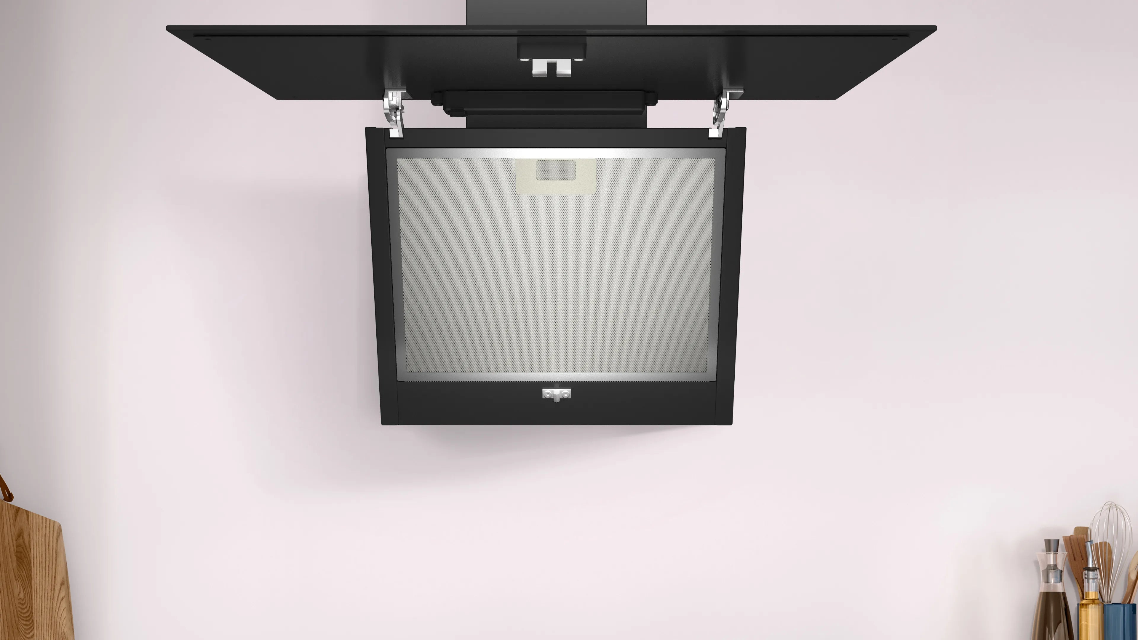 CONSTRUCTA CD686866 60 cm Schräg-Dunstabzugshaube schwarzes Klarglas energieeffizient leise