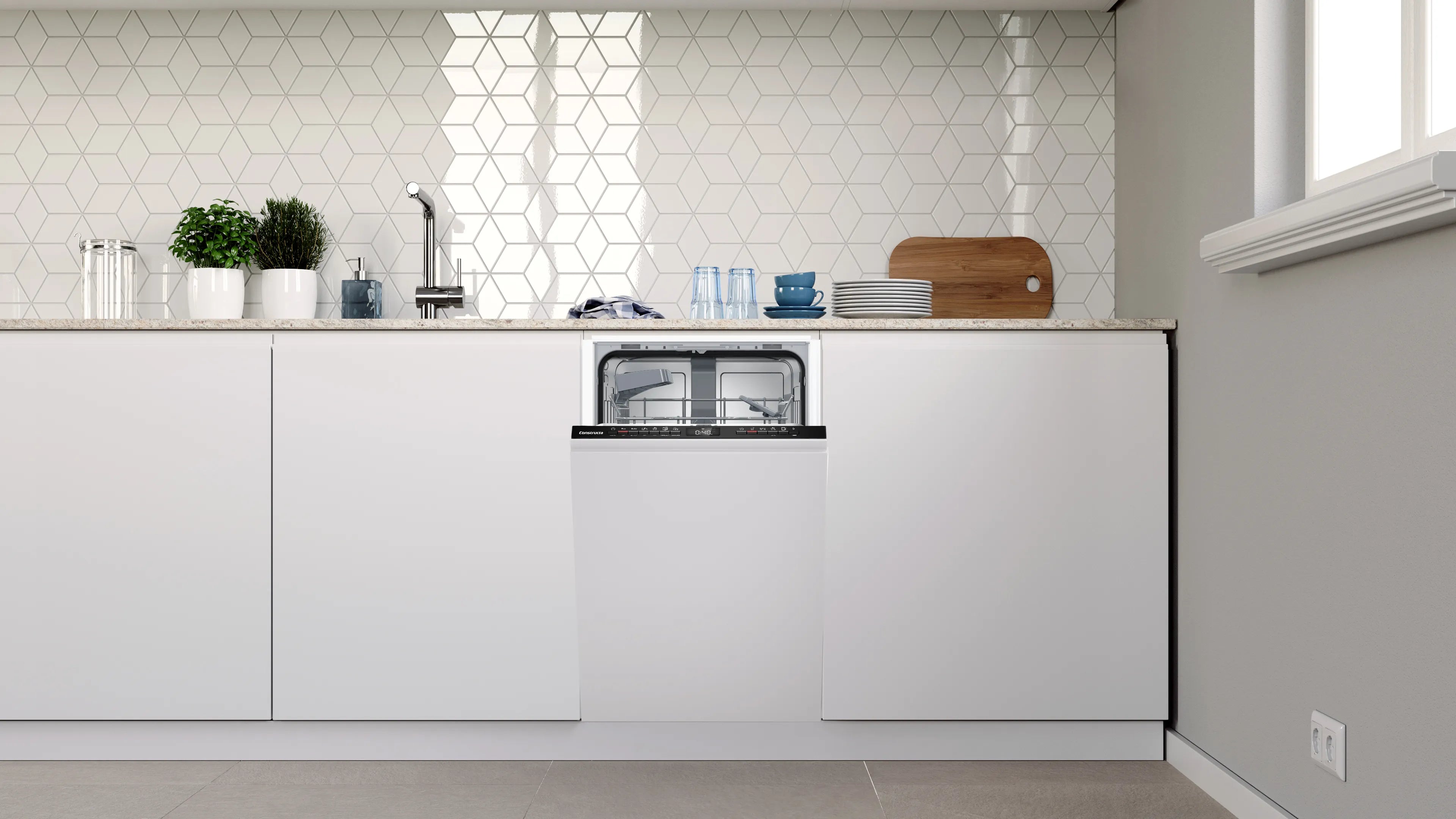 CONSTRUCTA CP6VX01HKE Vollintegrierter 45 cm Geschirrspüler VarioKorb Leise