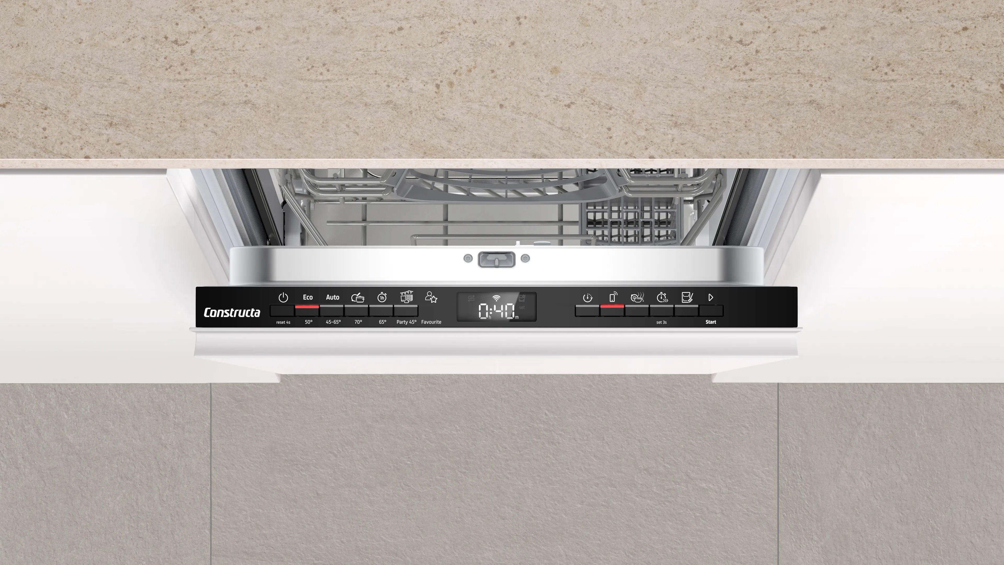 CONSTRUCTA CP6VX01HKE Vollintegrierter 45 cm Geschirrspüler VarioKorb Leise