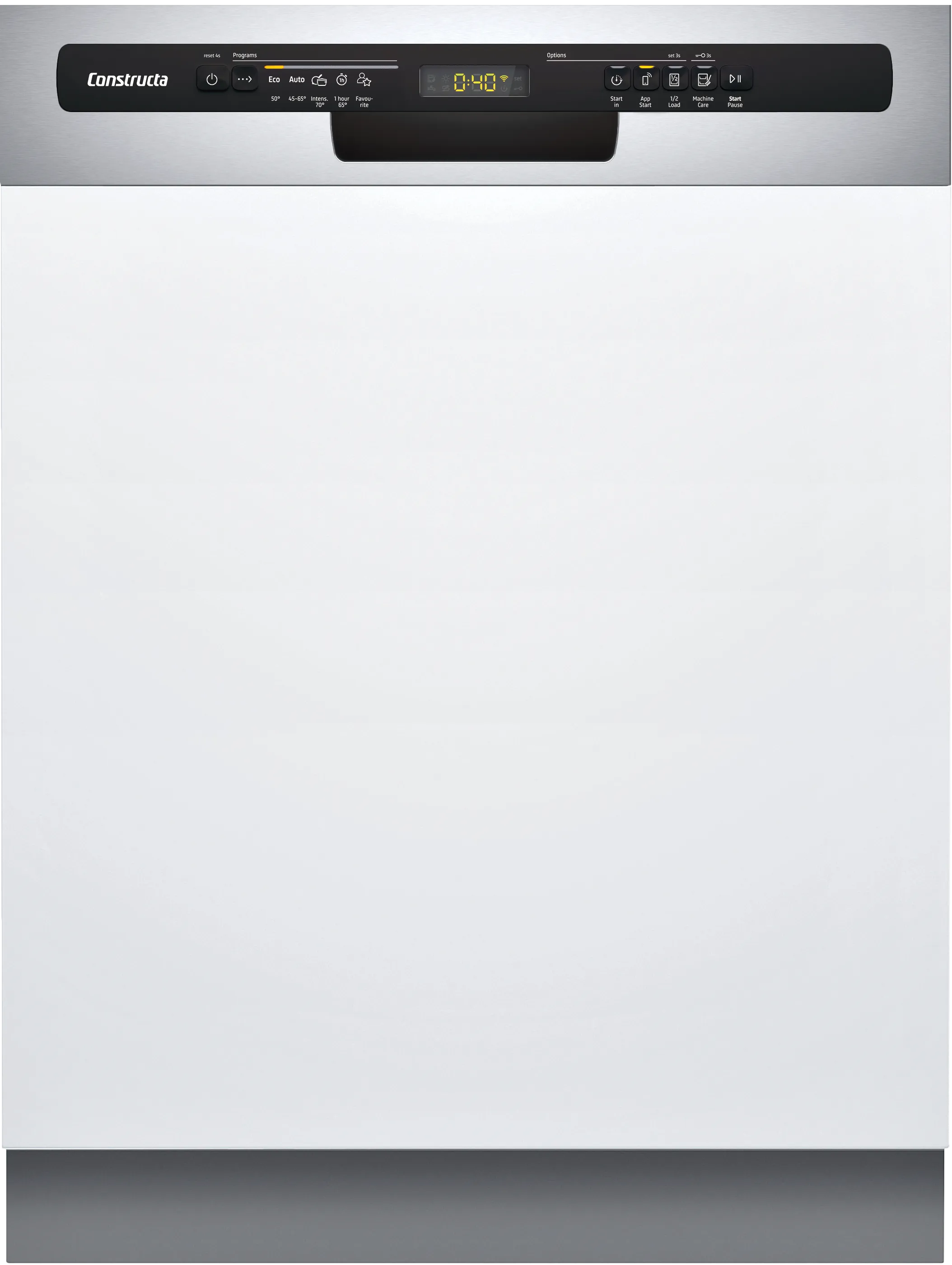 CONSTRUCTA CG5IS03ITE Teilintegrierter Geschirrspüler 60 cm gebürsteter Stahl Home