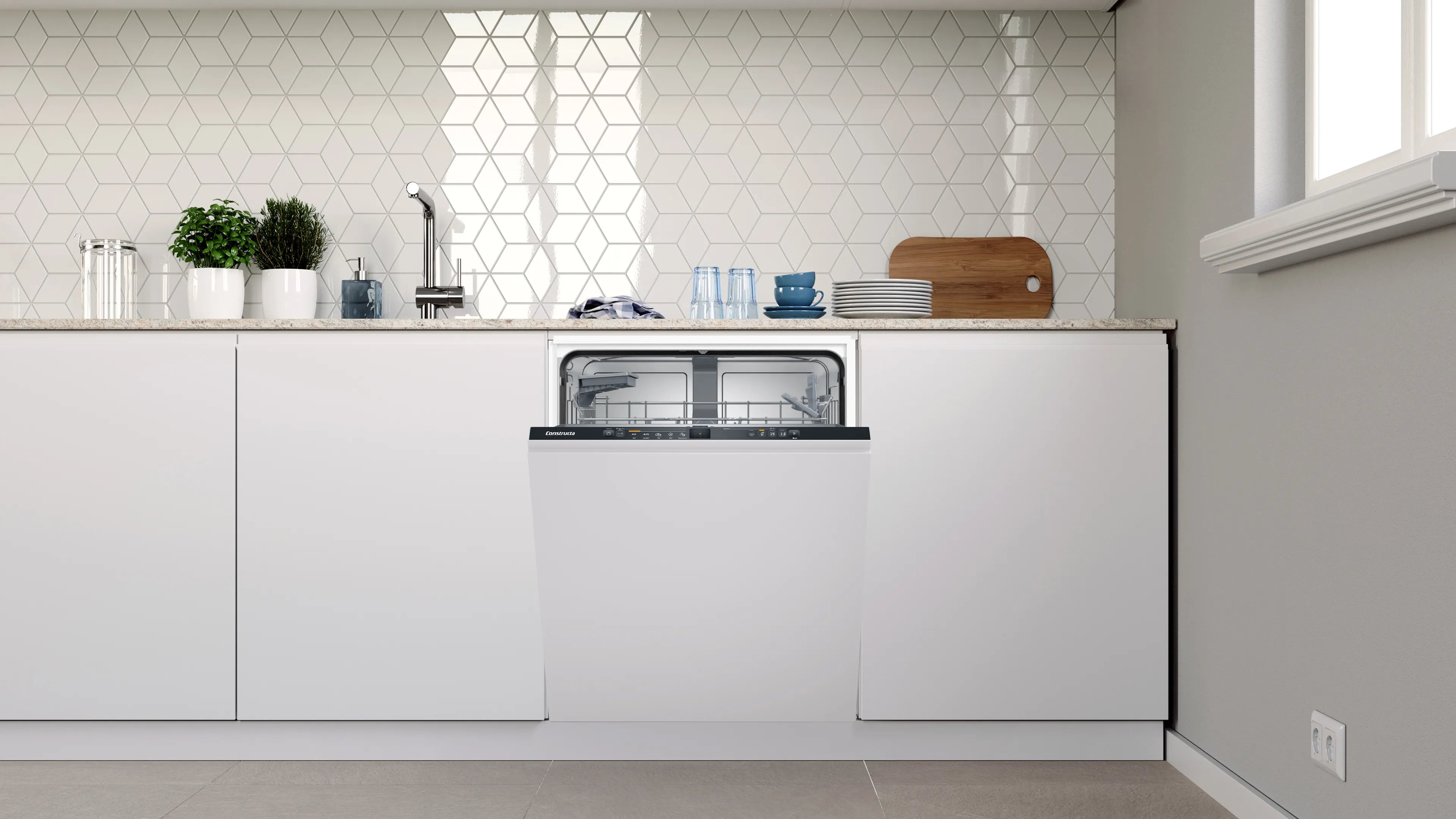 CONSTRUCTA CG5VX03ITE Vollintegrierter 60 cm Geschirrspüler, leise, Home Connect