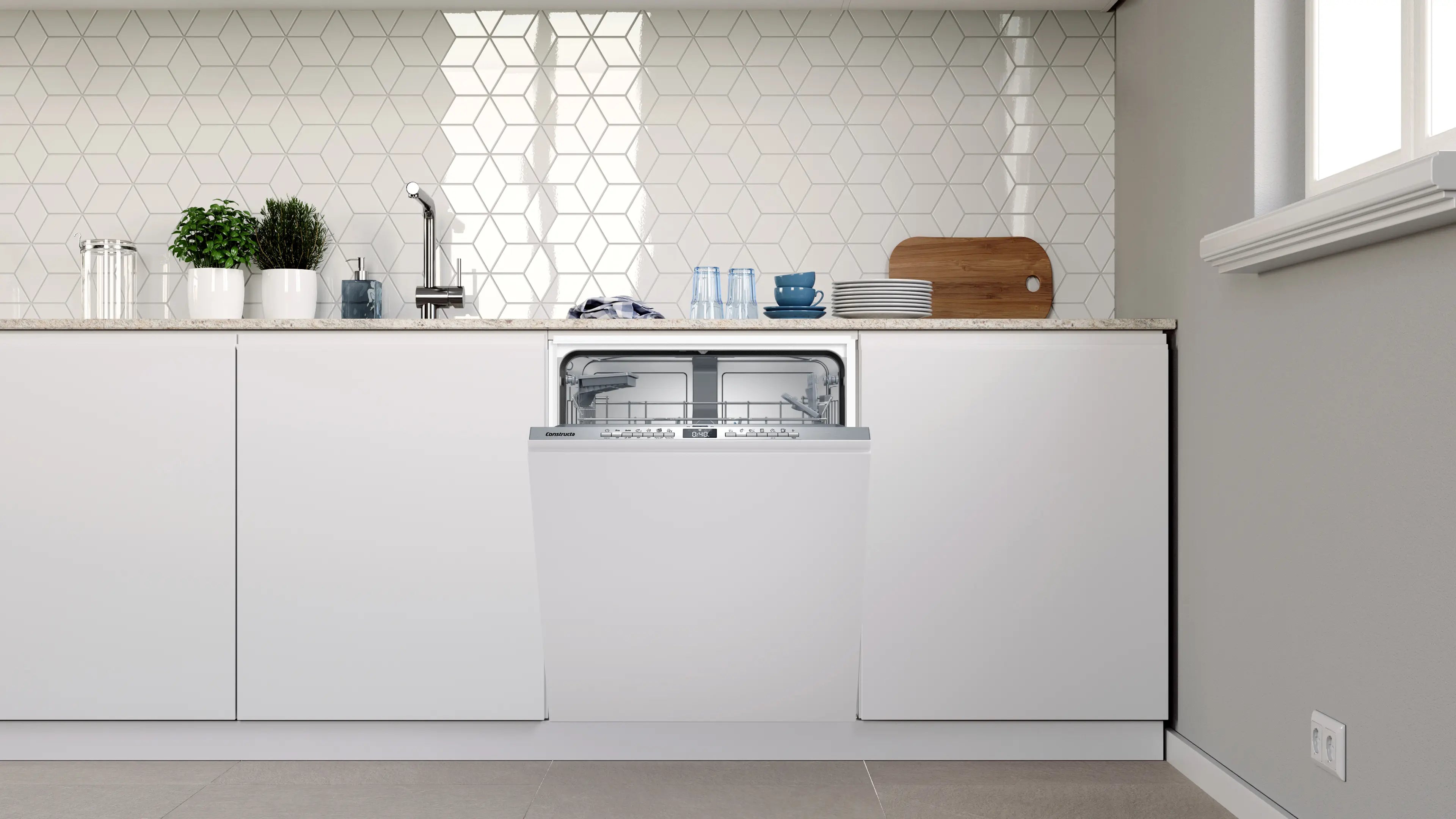 CONSTRUCTA CG6HX02HUE Vollintegrierter Geschirrspüler 60 cm VarioFlex Home Connect