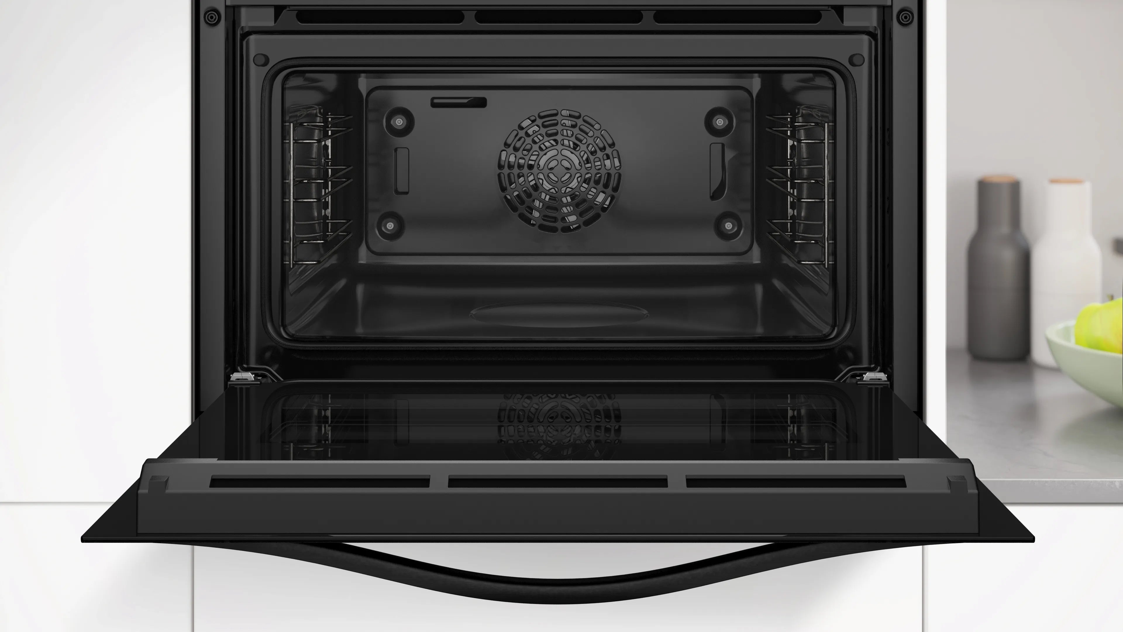 CONSTRUCTA CC4M61063 Einbau-Kompaktbackofen 60 x 45 cm Schwarz HydroClean