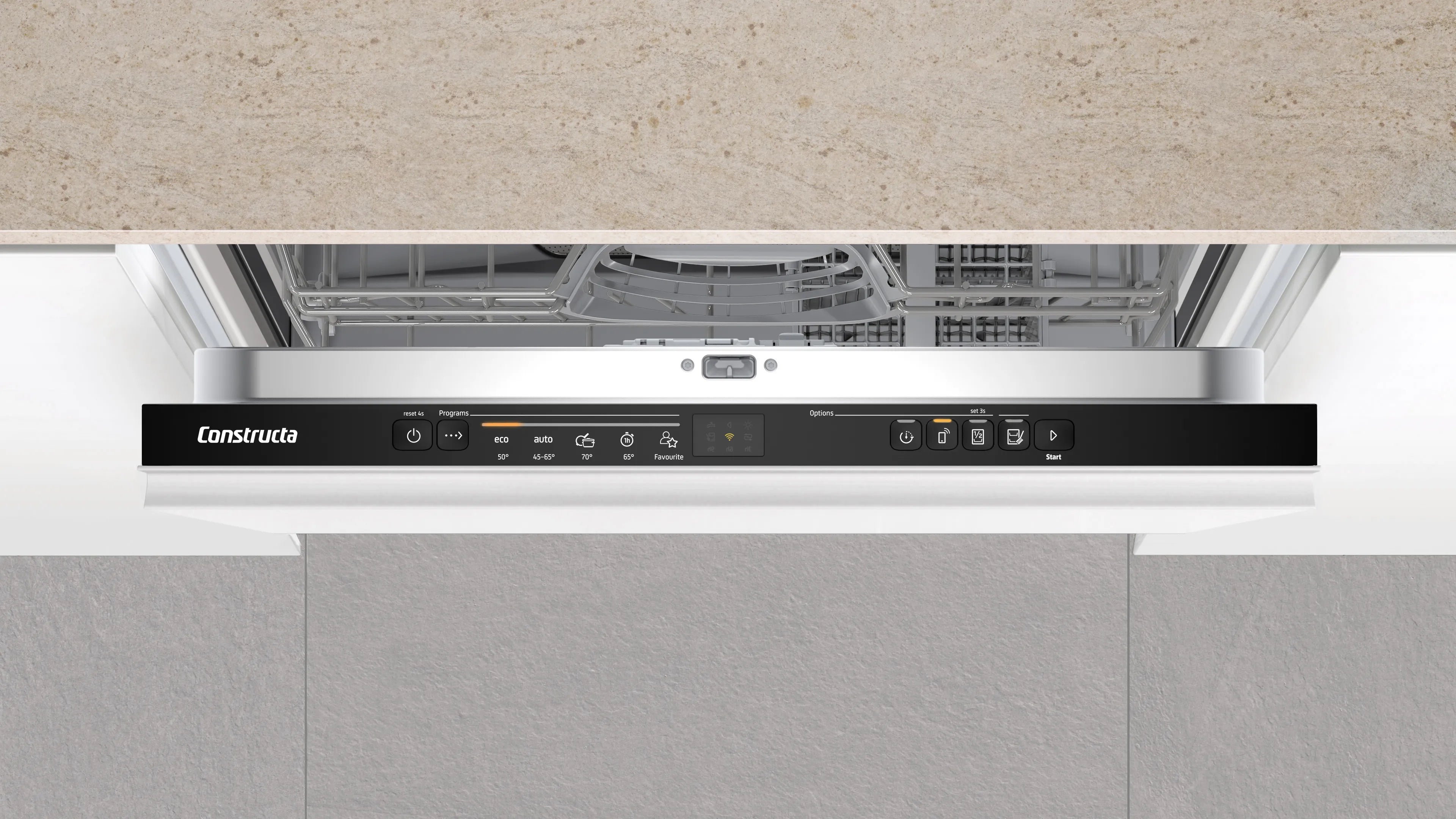 CONSTRUCTA CG5VX03ITE Vollintegrierter 60 cm Geschirrspüler, leise, Home Connect