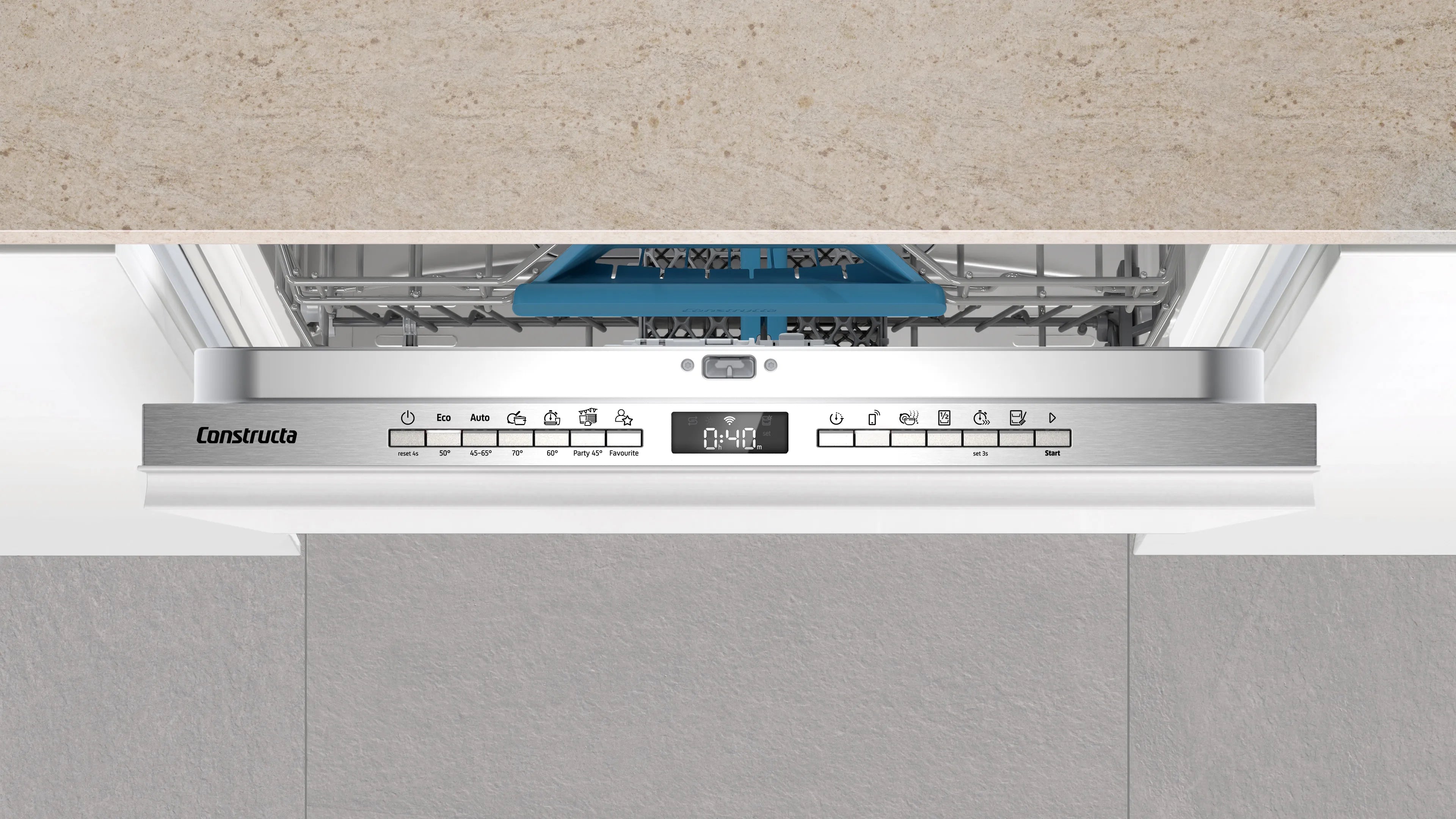 CONSTRUCTA CG6VX02EBE Vollintegrierter 60 cm Geschirrspüler sehr leise effizient