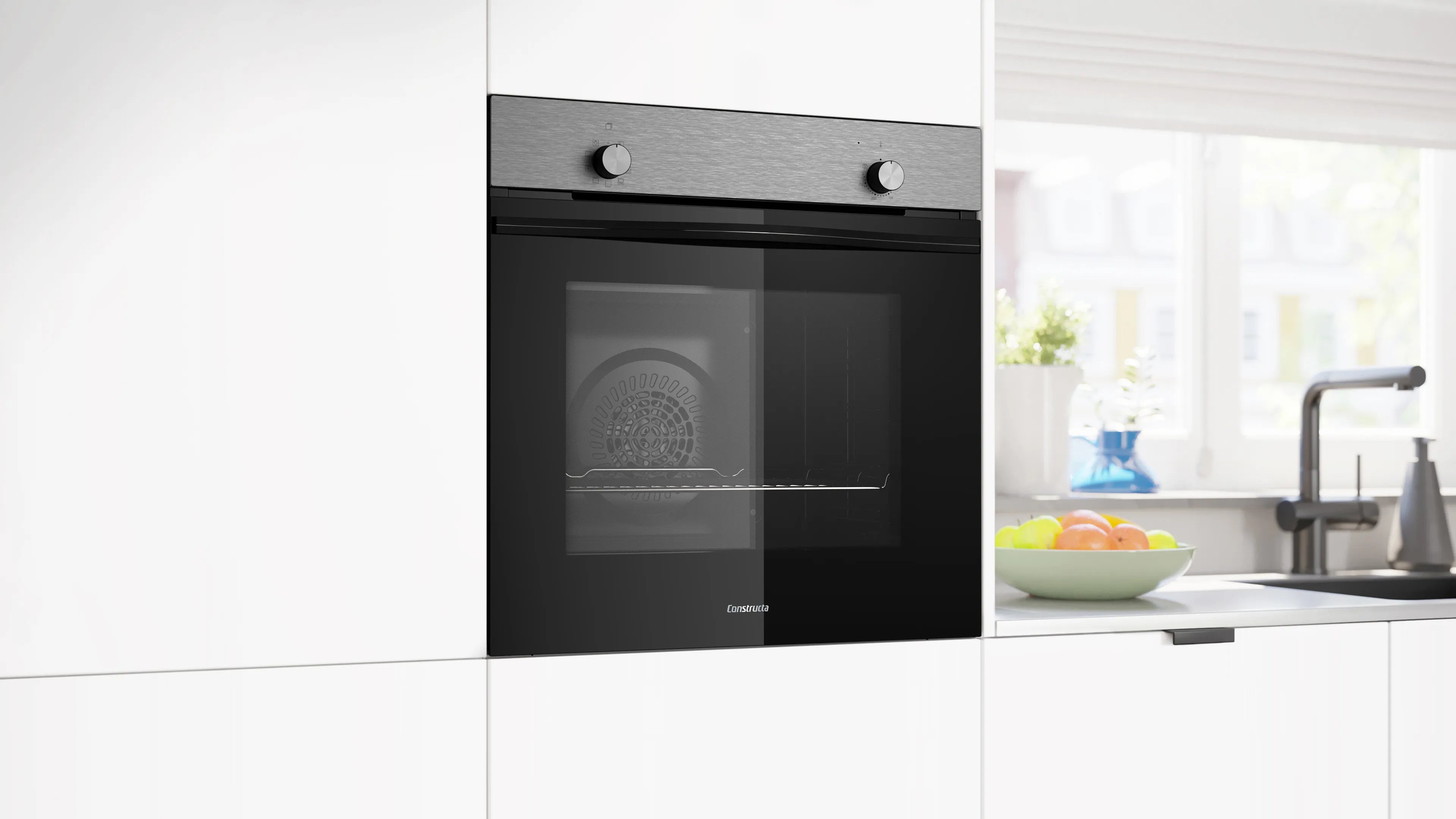 CONSTRUCTA CF3M10053 Einbau-Backofen 60 x 60 cm Edelstahl Home Connect
