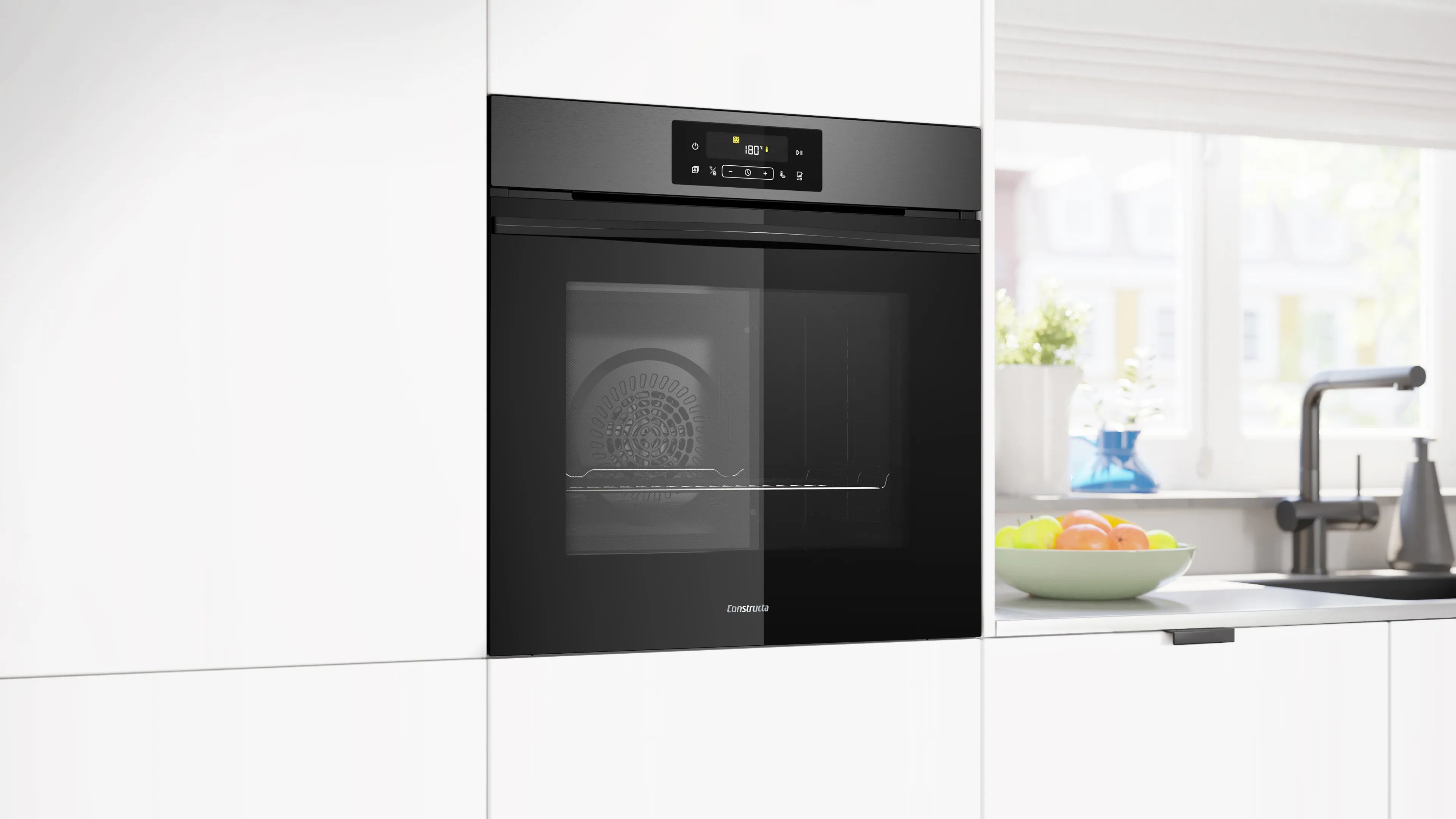 CONSTRUCTA CF3M28083 Einbau-Backofen 60x60 cm AirFry Pyrolyse Graphit