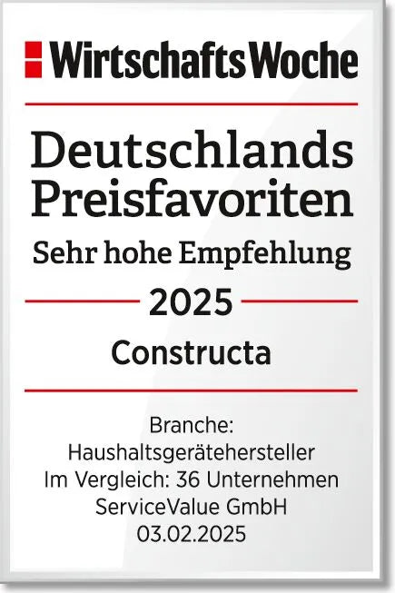 CONSTRUCTA CK202VFD0 Unterbau-Kühlschrank mit Gefrierfach 82 x 59.8 cm