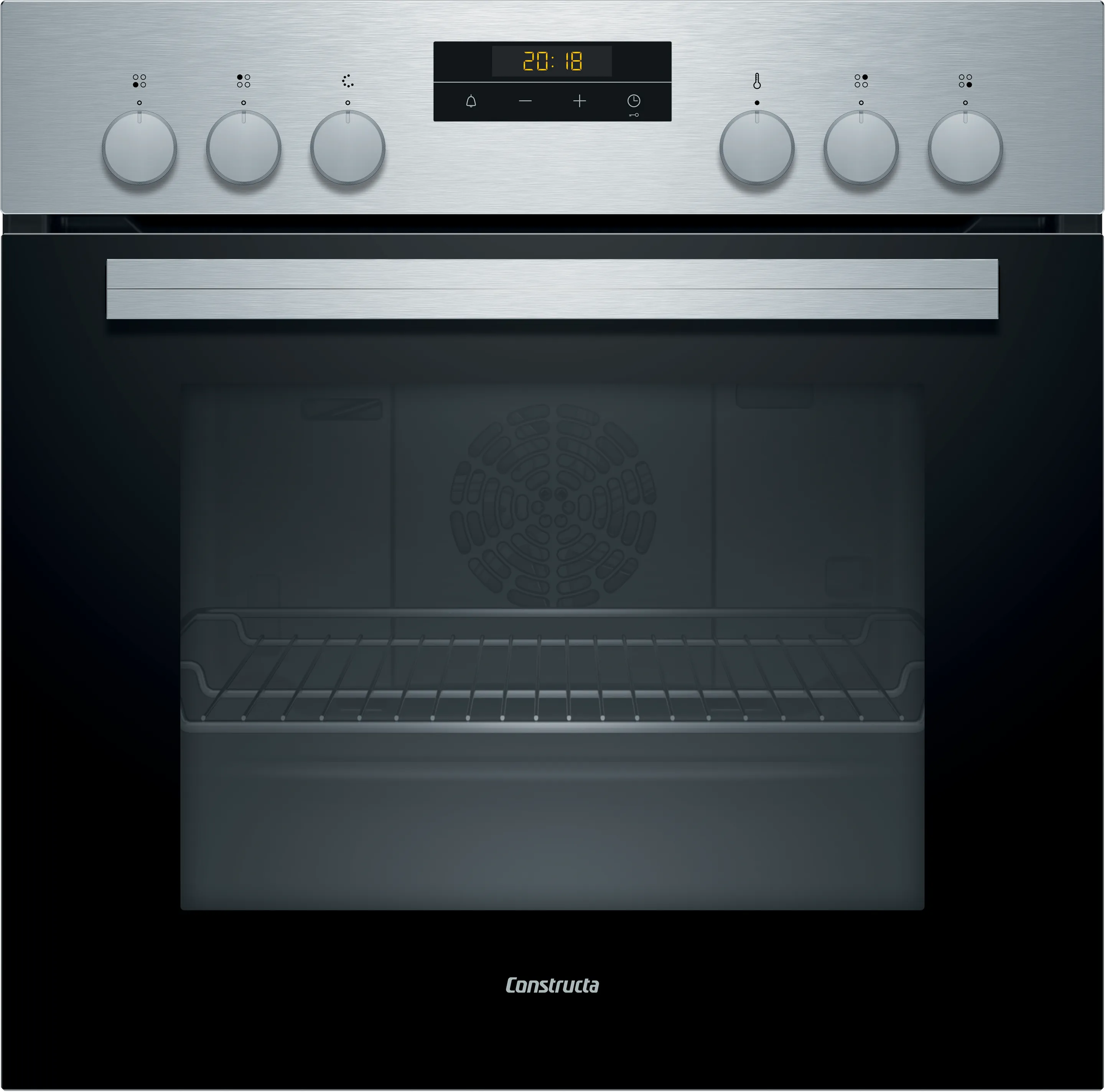 CONSTRUCTA CX3HS603 Einbau-Herd-Set Backofen mit Elektro-Kochfeld, fugenlose Tür