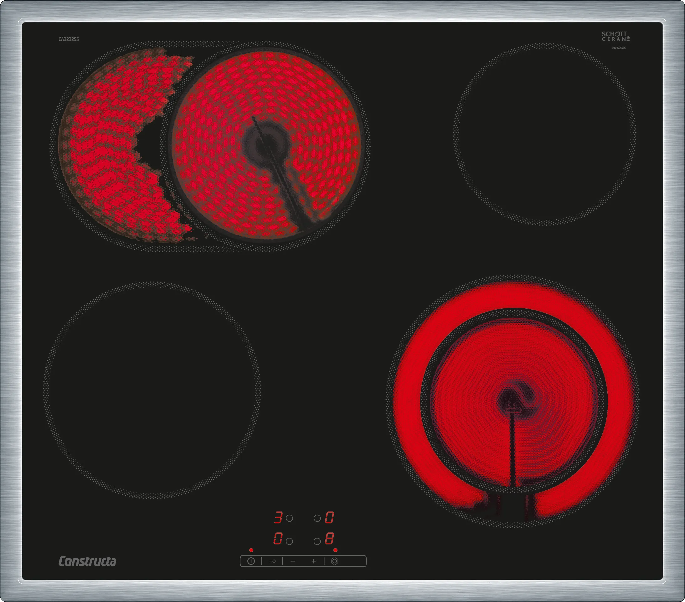 CONSTRUCTA CX3BS604 Einbau-Backofen-Set mit CF2M50050 und CA323255, Home Connect