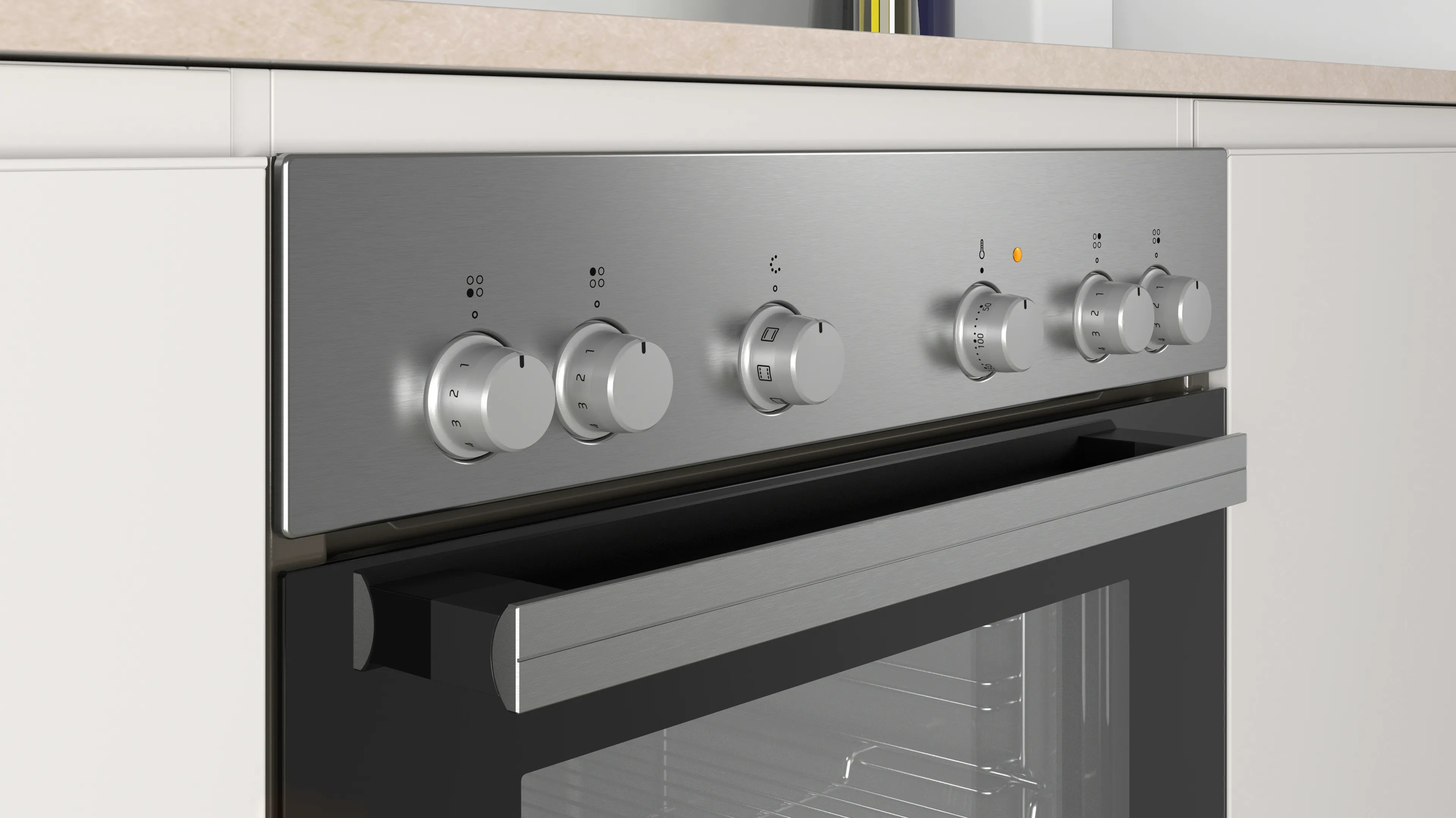 CONSTRUCTA CX3HS601 Einbau-Herd-Set mit Backofen, Elektro-Kochfeld und Reinigungssystem