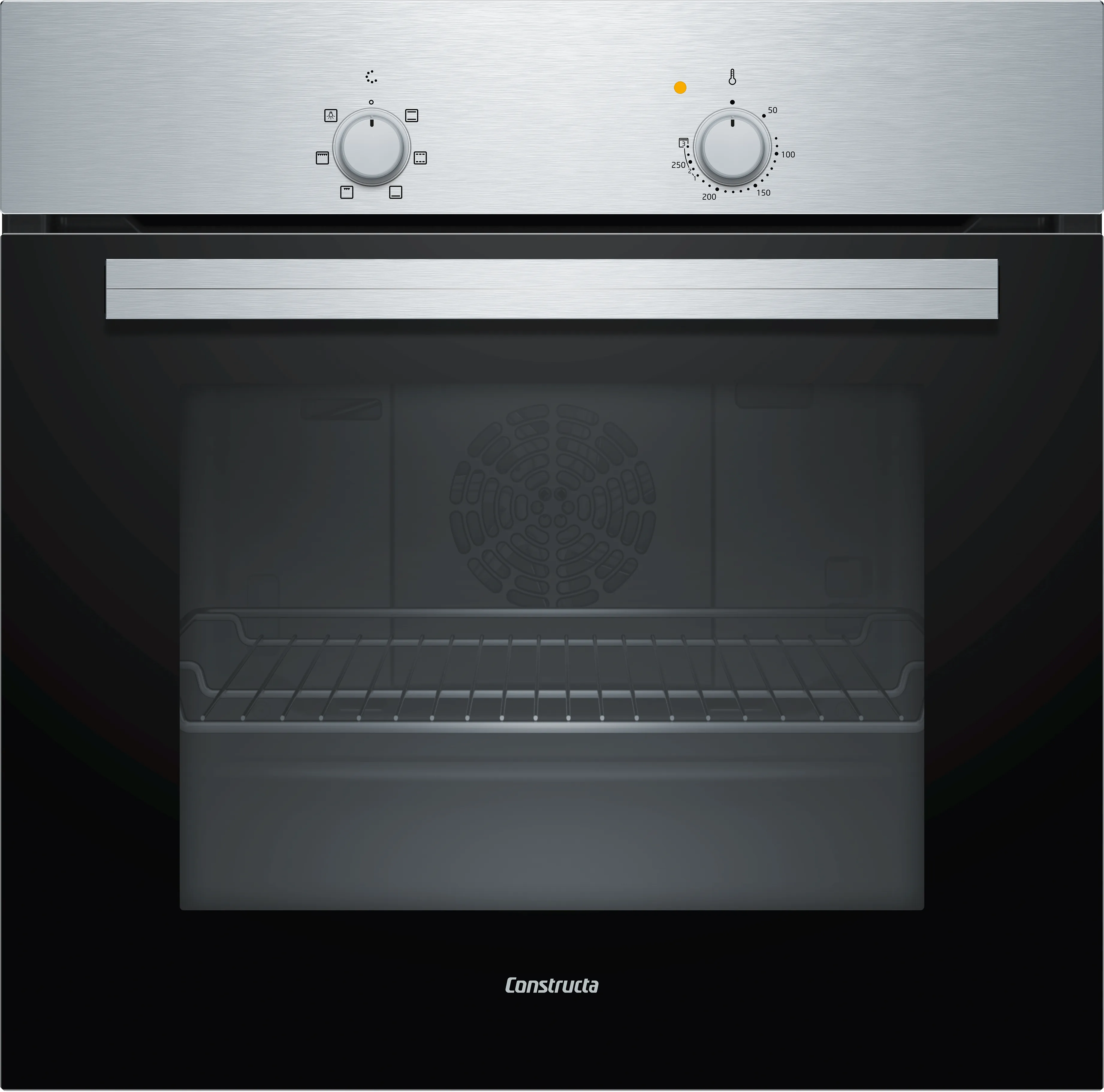 CONSTRUCTA CF1M00050 Einbau-Backofen 60 cm Edelstahl mit Umluft