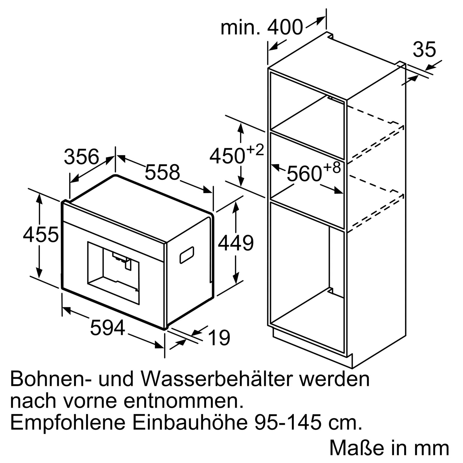 Bosch CTL636EB6 Espresso-/Kaffeevollautomat Schwarz