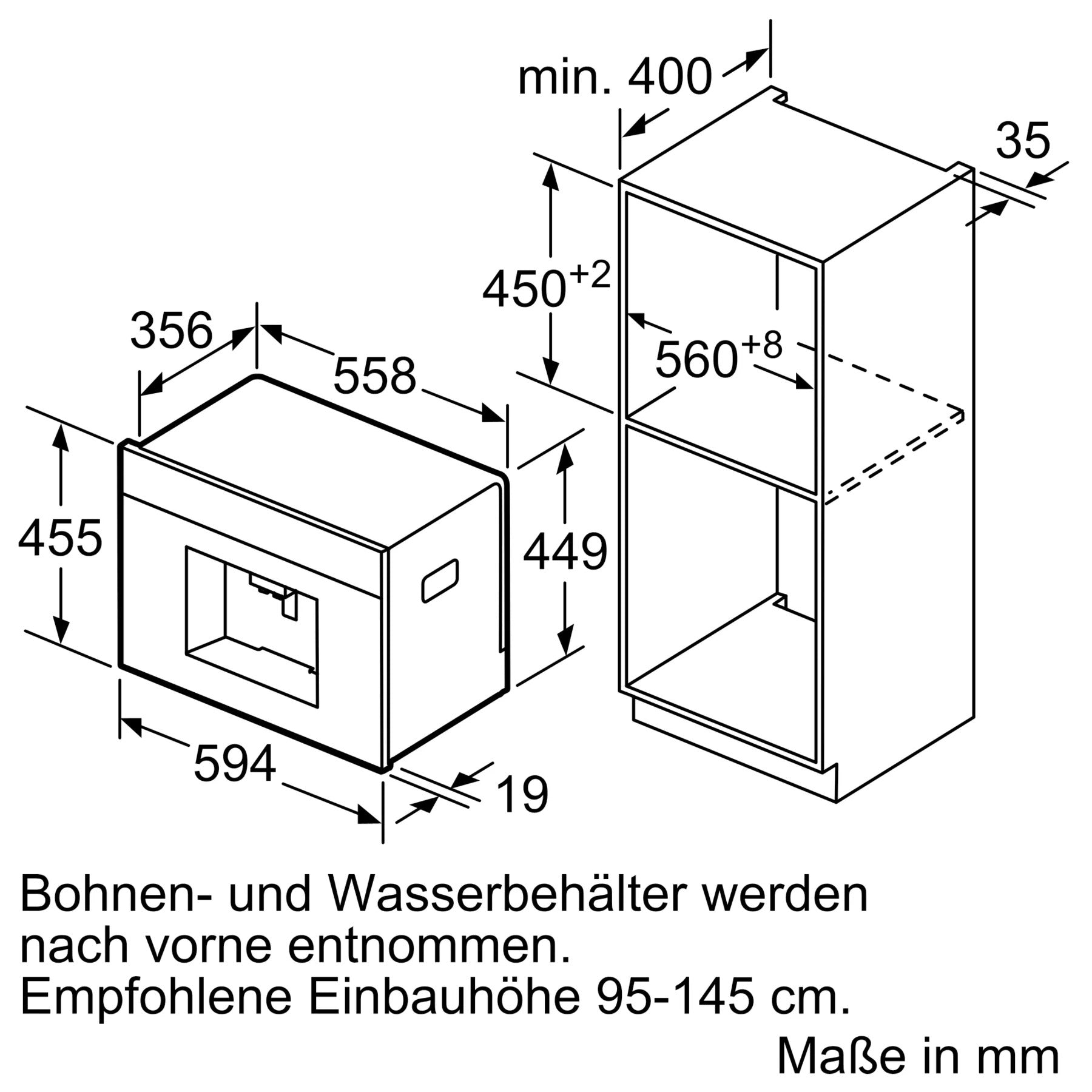 Bosch CTL636EB6 Espresso-/Kaffeevollautomat Schwarz