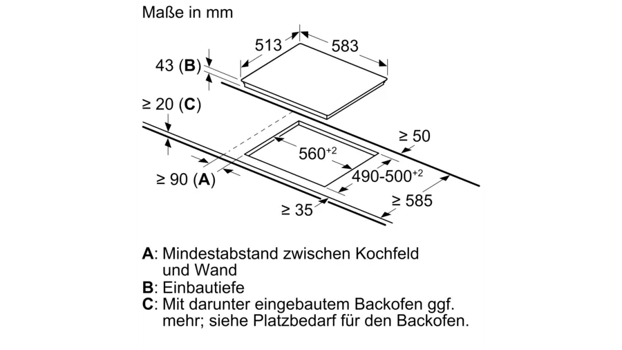 Constructa CX3HS605, EINBAU-HERD-SET, CH1M00050 + CM323052