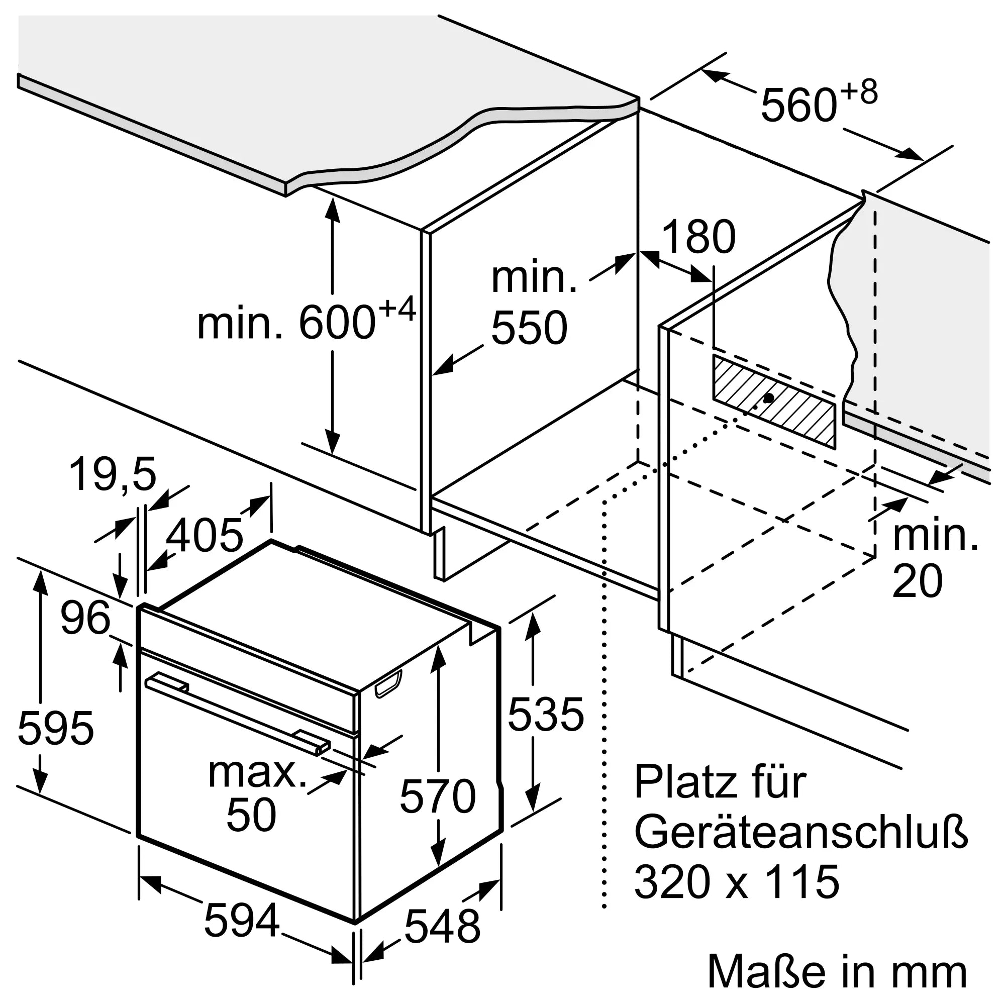 CONSTRUCTA CX5HS608 Einbau-Herd-Set mit Backofen CH3M00053 und CM323052