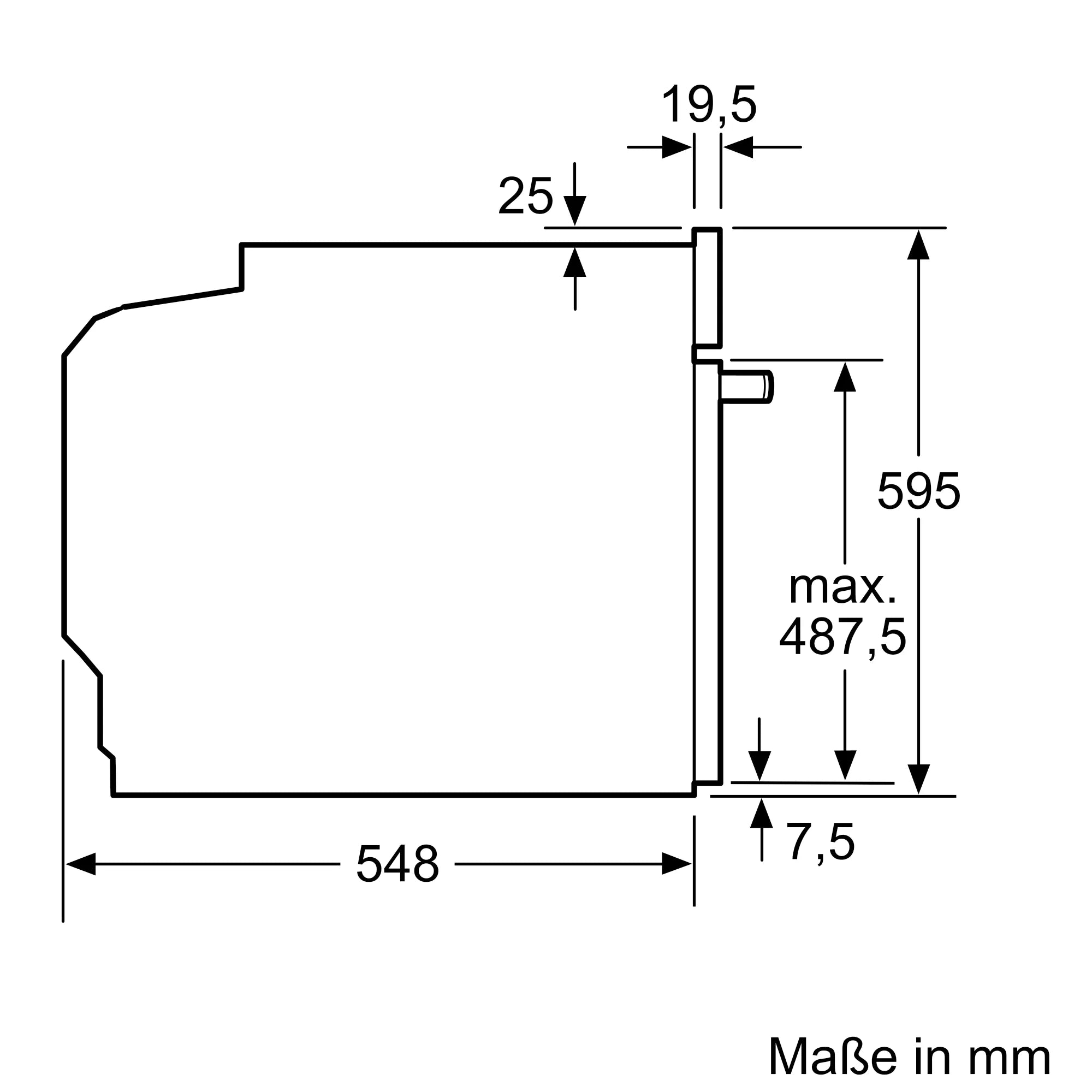 CONSTRUCTA CF3M10053 Einbau-Backofen 60 x 60 cm Edelstahl Home Connect