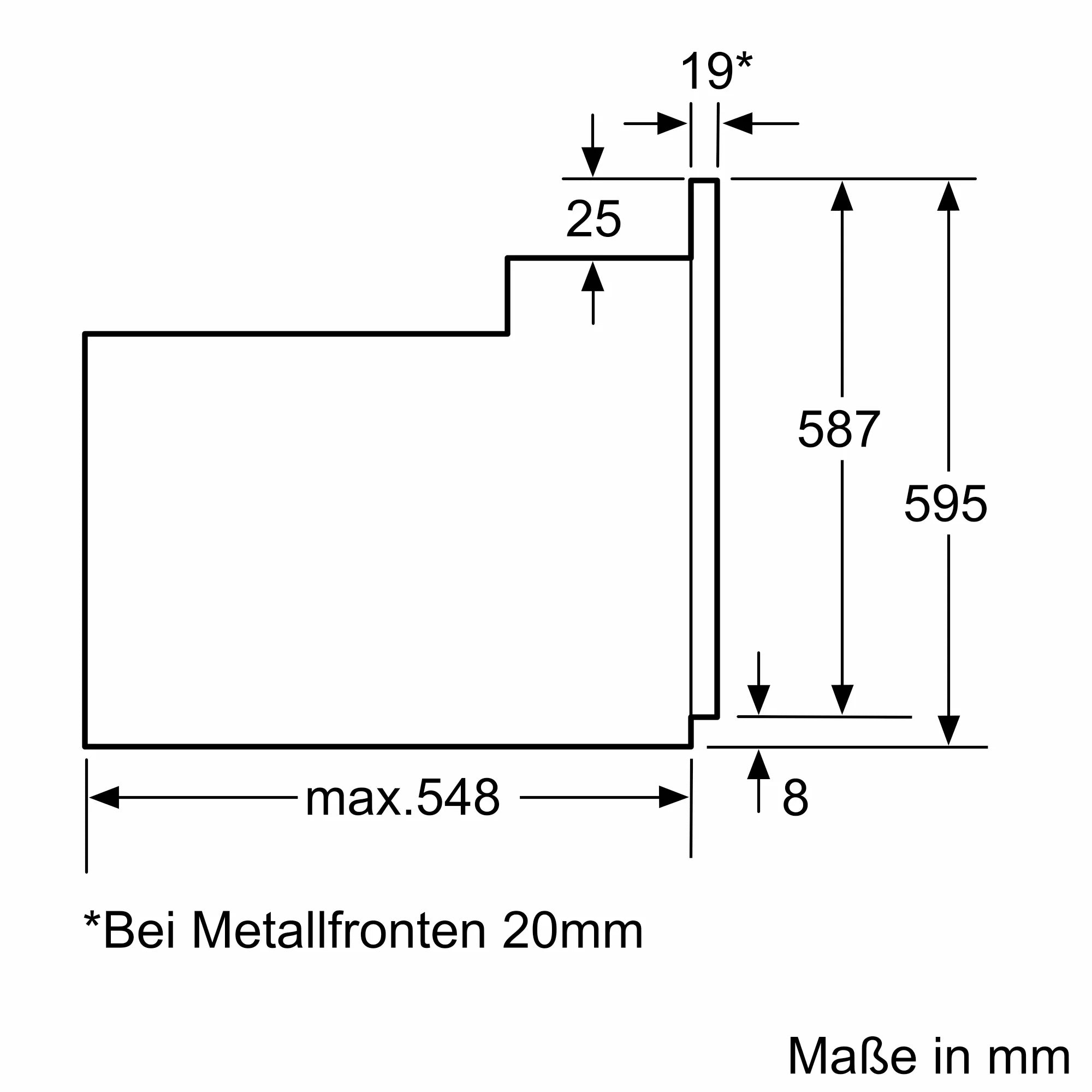 CONSTRUCTA CF1M00050 Einbau-Backofen 60 cm Edelstahl mit Umluft