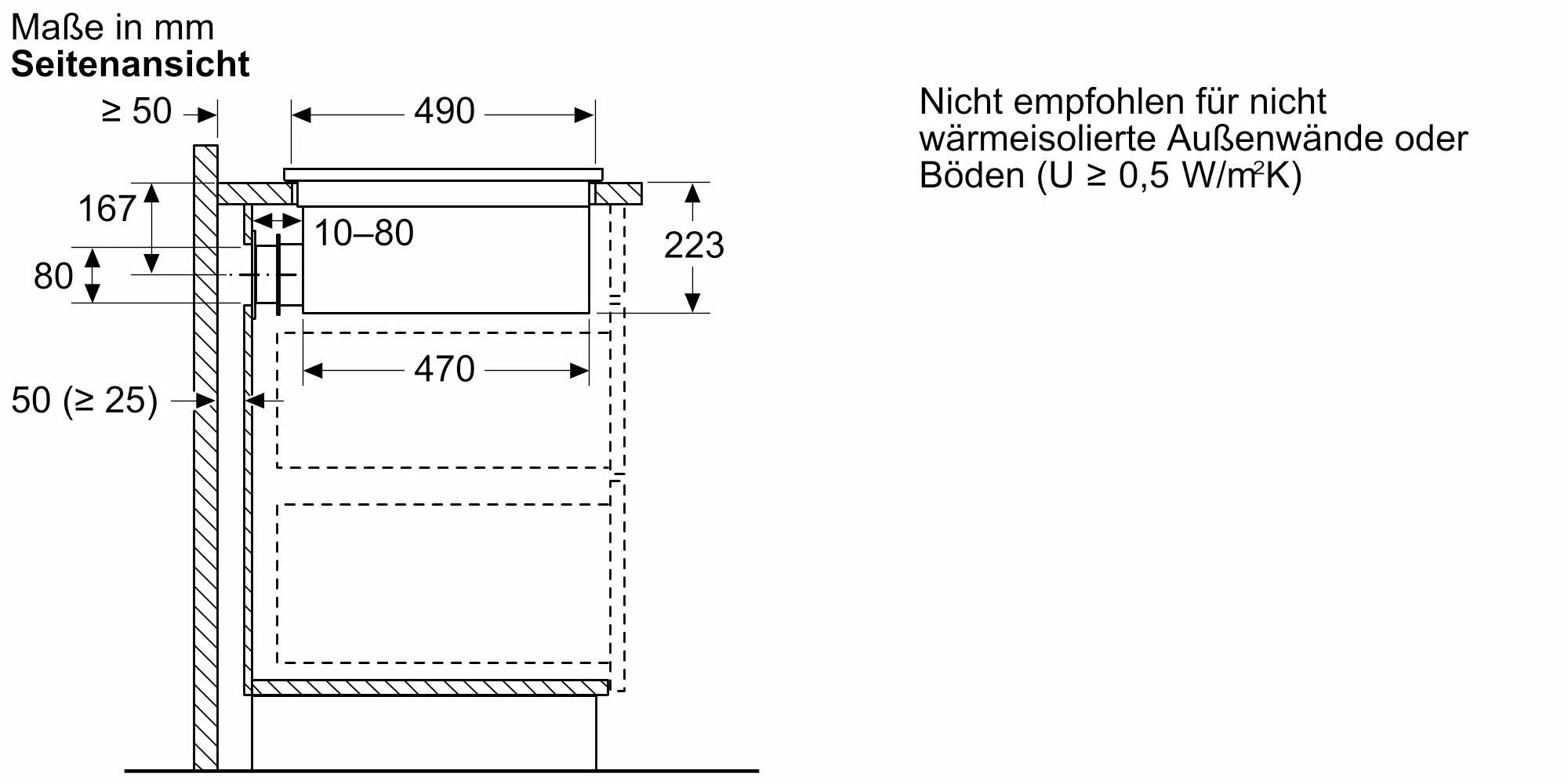 Constructa CV431235, Induktionskochfeld mit Dunstabzug, rahmenlos, 60 cm