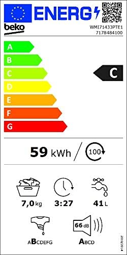 BEKO WMI71433PTE1: Einbau-Waschmaschine 7 kg, 1400 U-Min