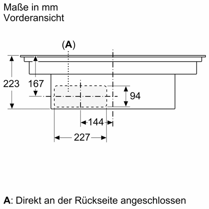 Constructa CV430235, Induktionskochfeld mit Dunstabzug, rahmenlos, 80 cm