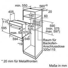 Constructa CF3M50052, Einbaubackofen, Edelstahl